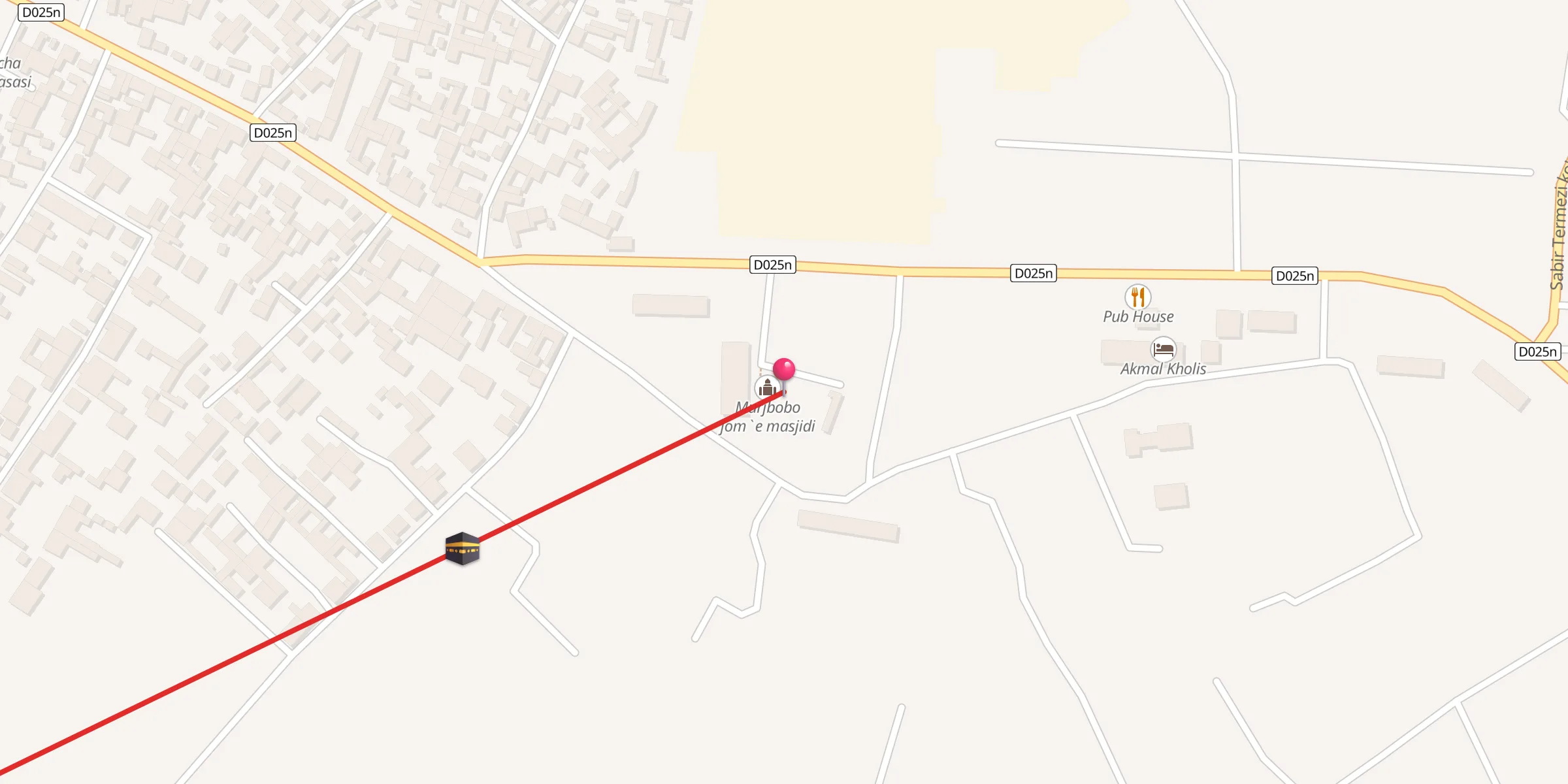 Carte de localisation : Murjbobo jom`e masjidi