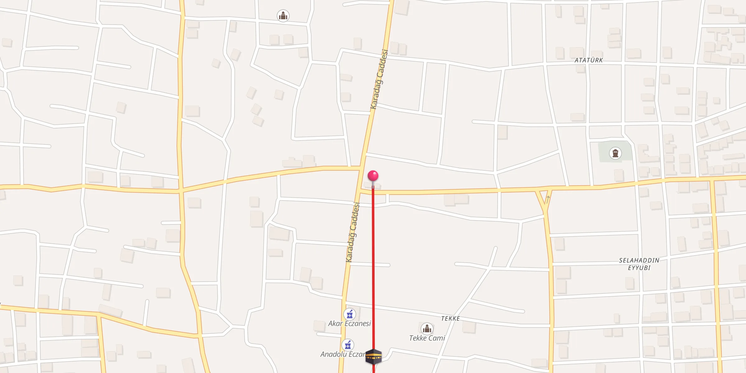 Carte de localisation : Kuran Camii