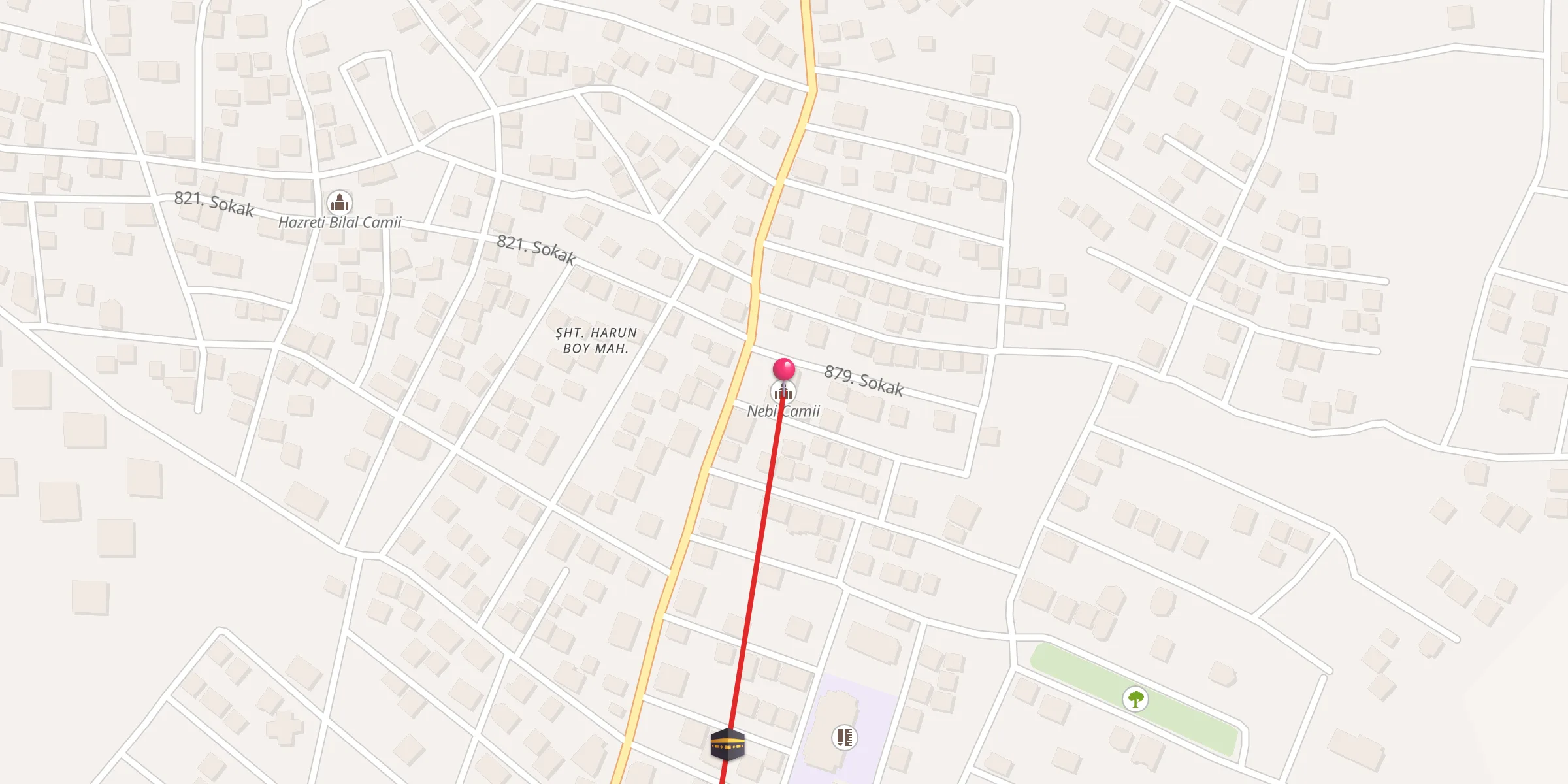 Carte de localisation : Nebi Camii