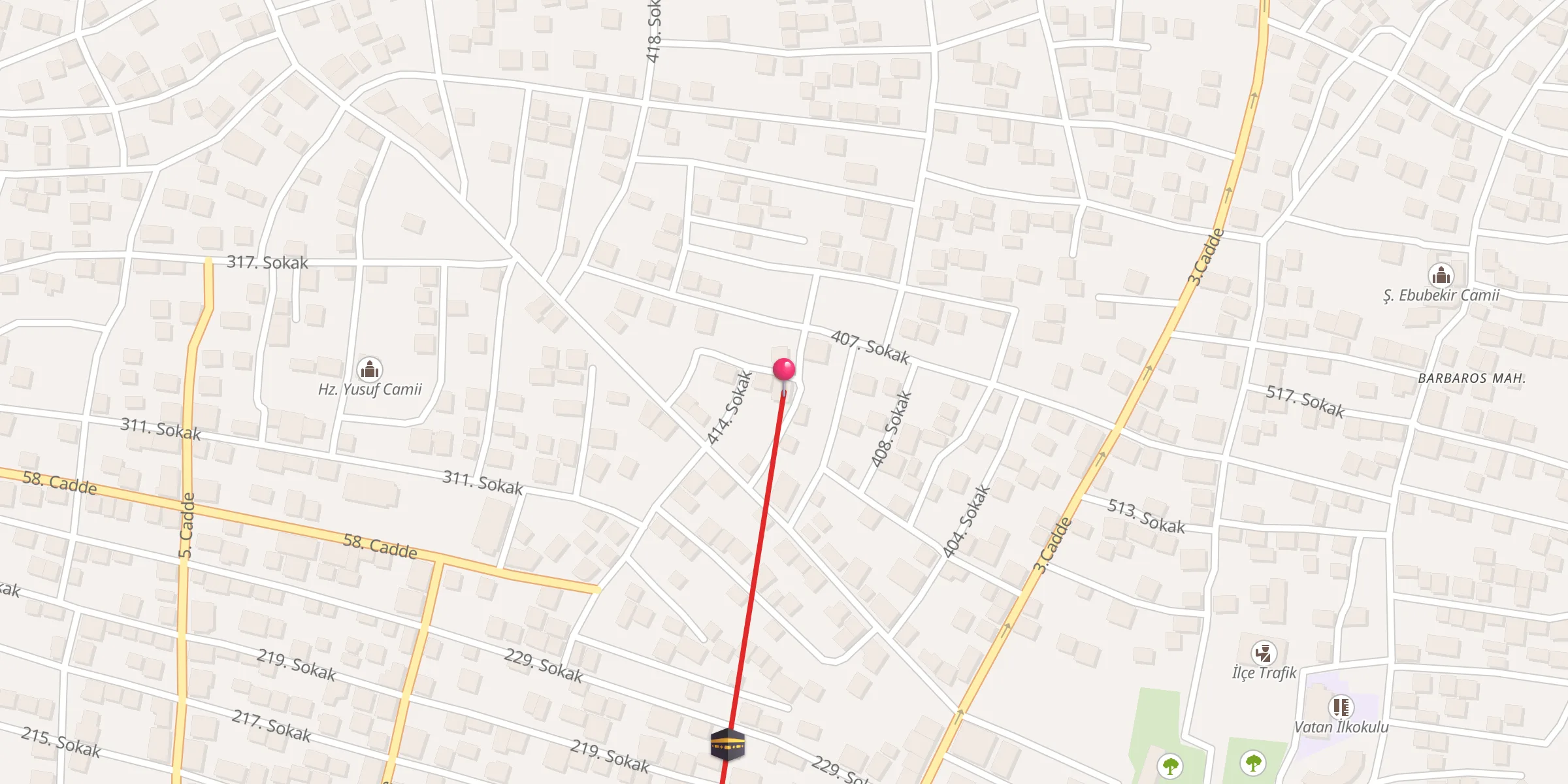 Carte de localisation : Hazreti Hamza Camii