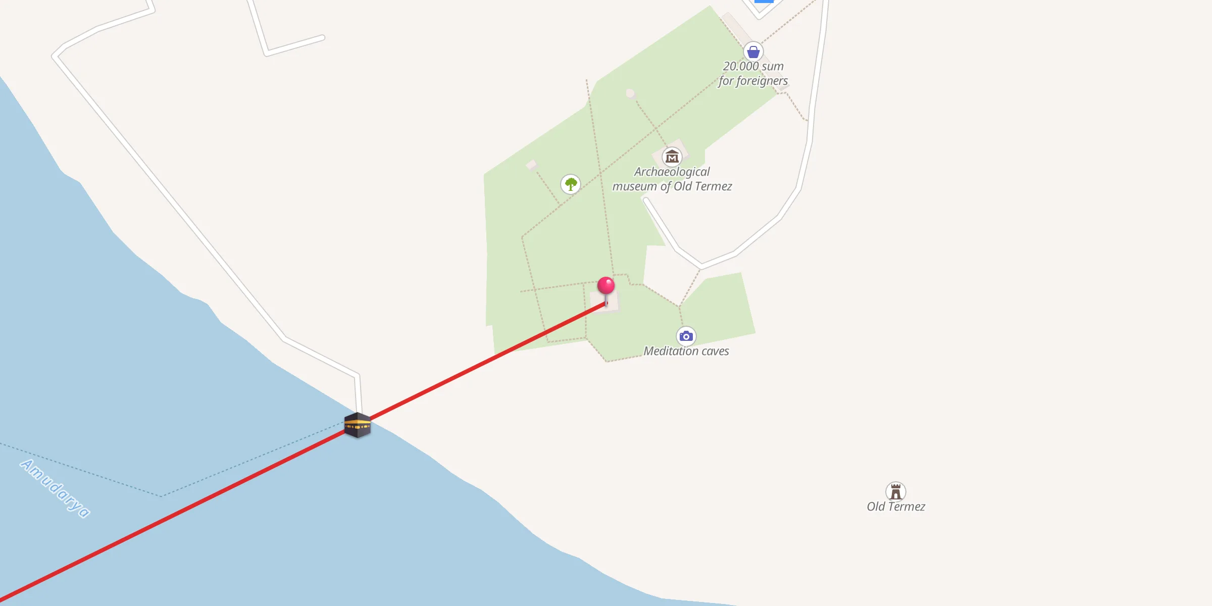 Carte de localisation : Hakim At-Termiziy maqbarasi