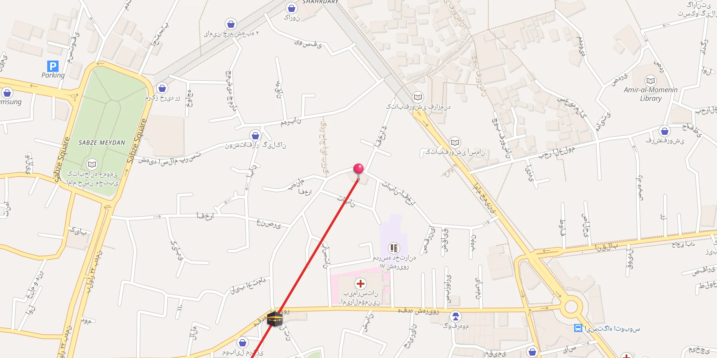 Carte de localisation : مسجد آفخرا