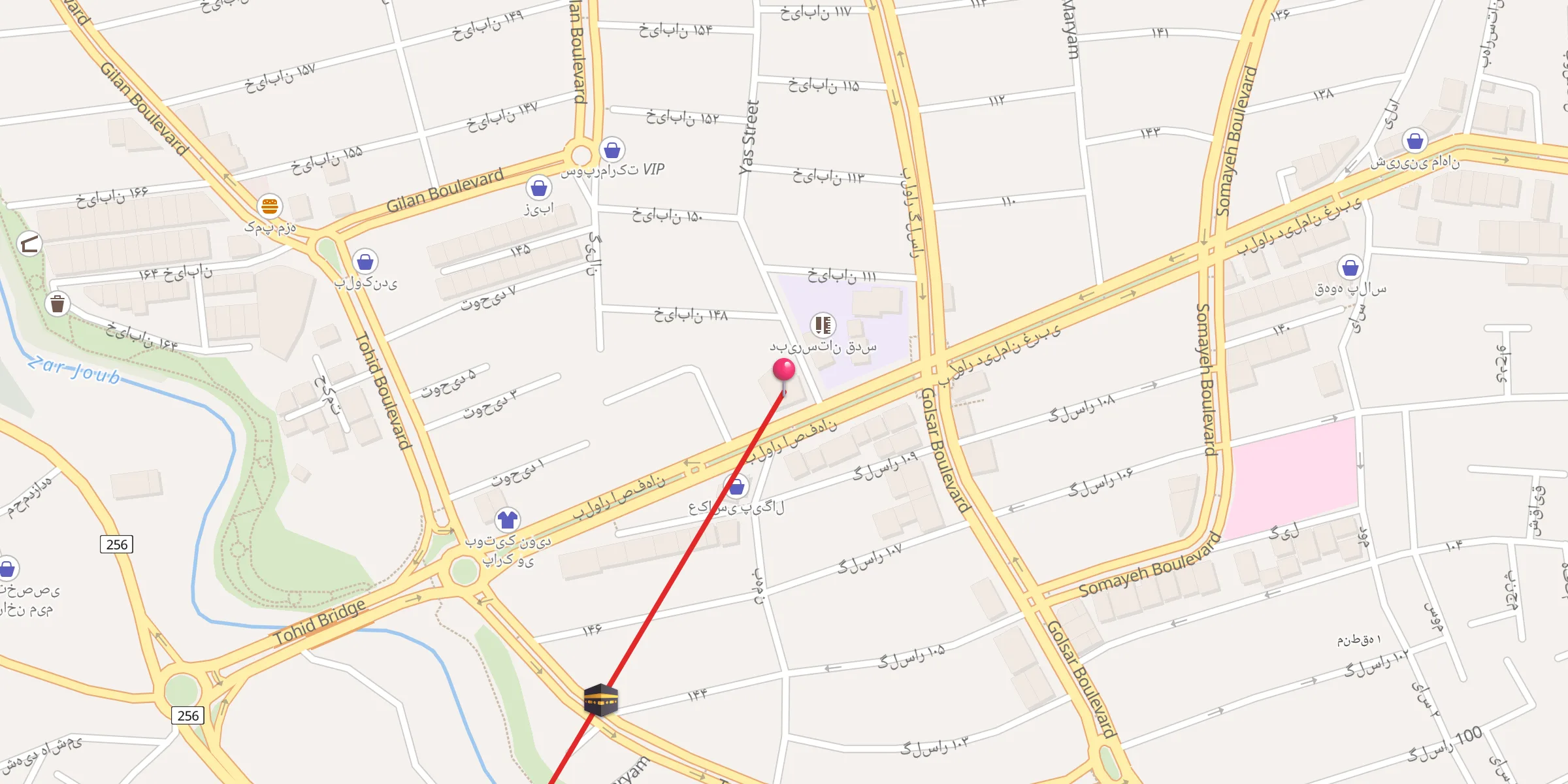 Carte de localisation : مسجد امام رضا