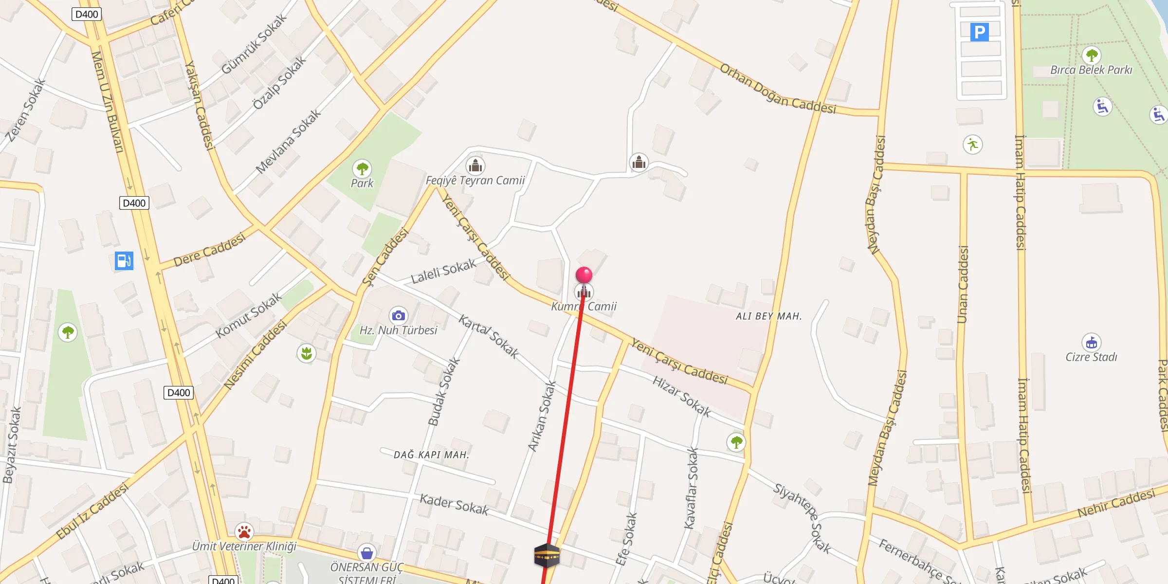 Carte de localisation : Kumru Camii