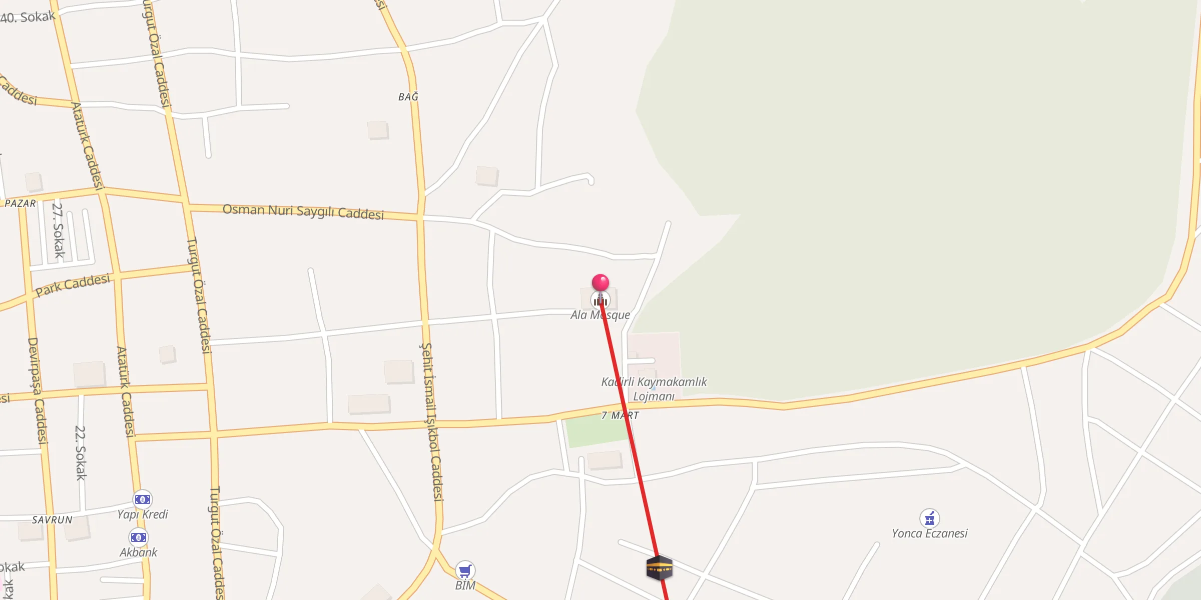 Carte de localisation : Ala Cami
