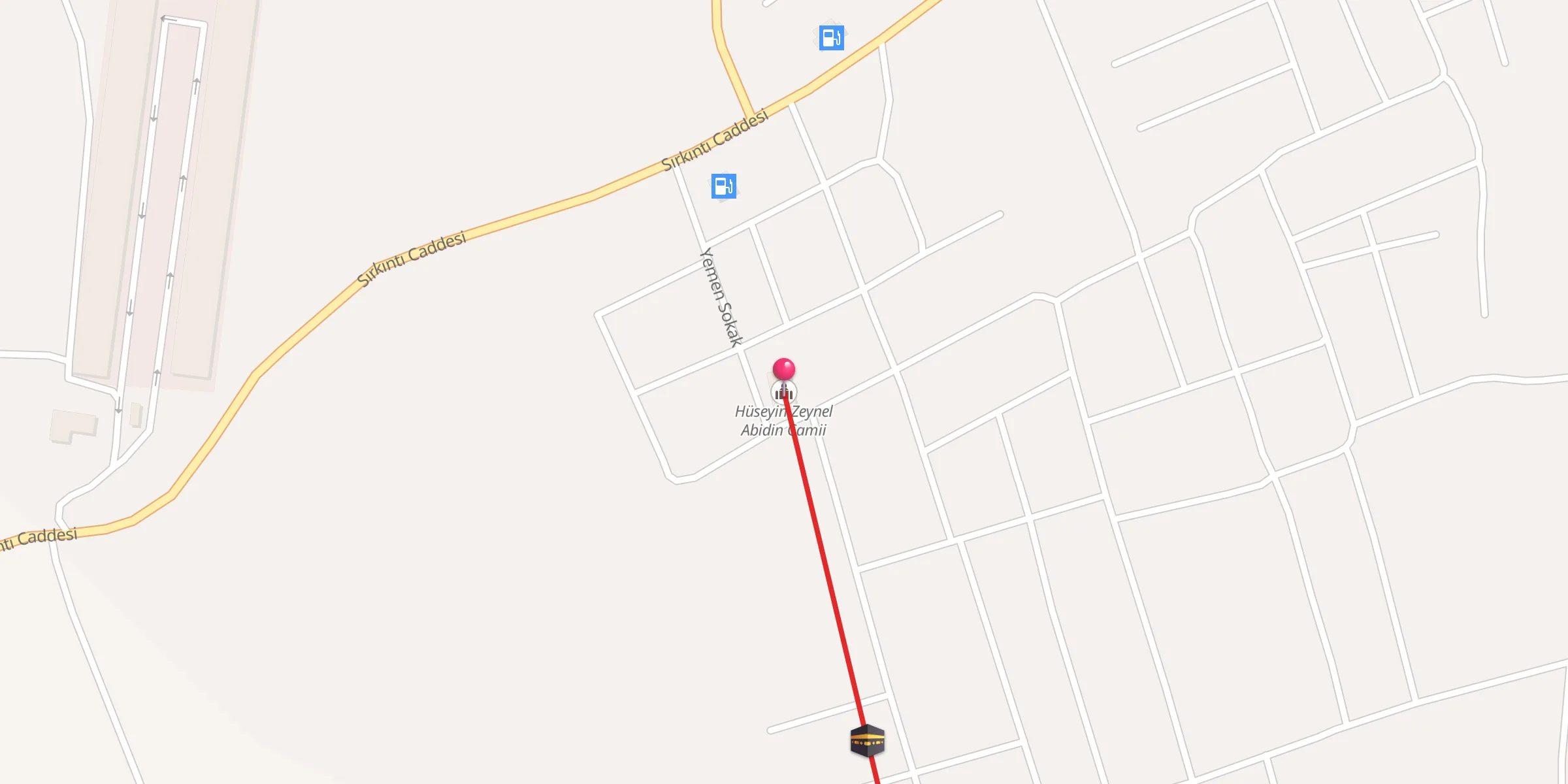 Carte de localisation : Hüseyin Zeynel Abidin Camii