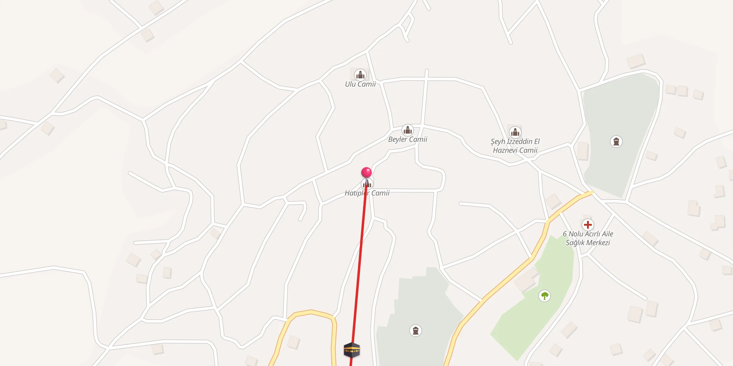 Carte de localisation : Hatipler Camii