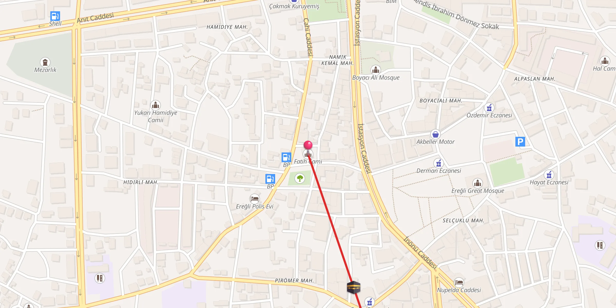 Carte de localisation : Fatih Cami
