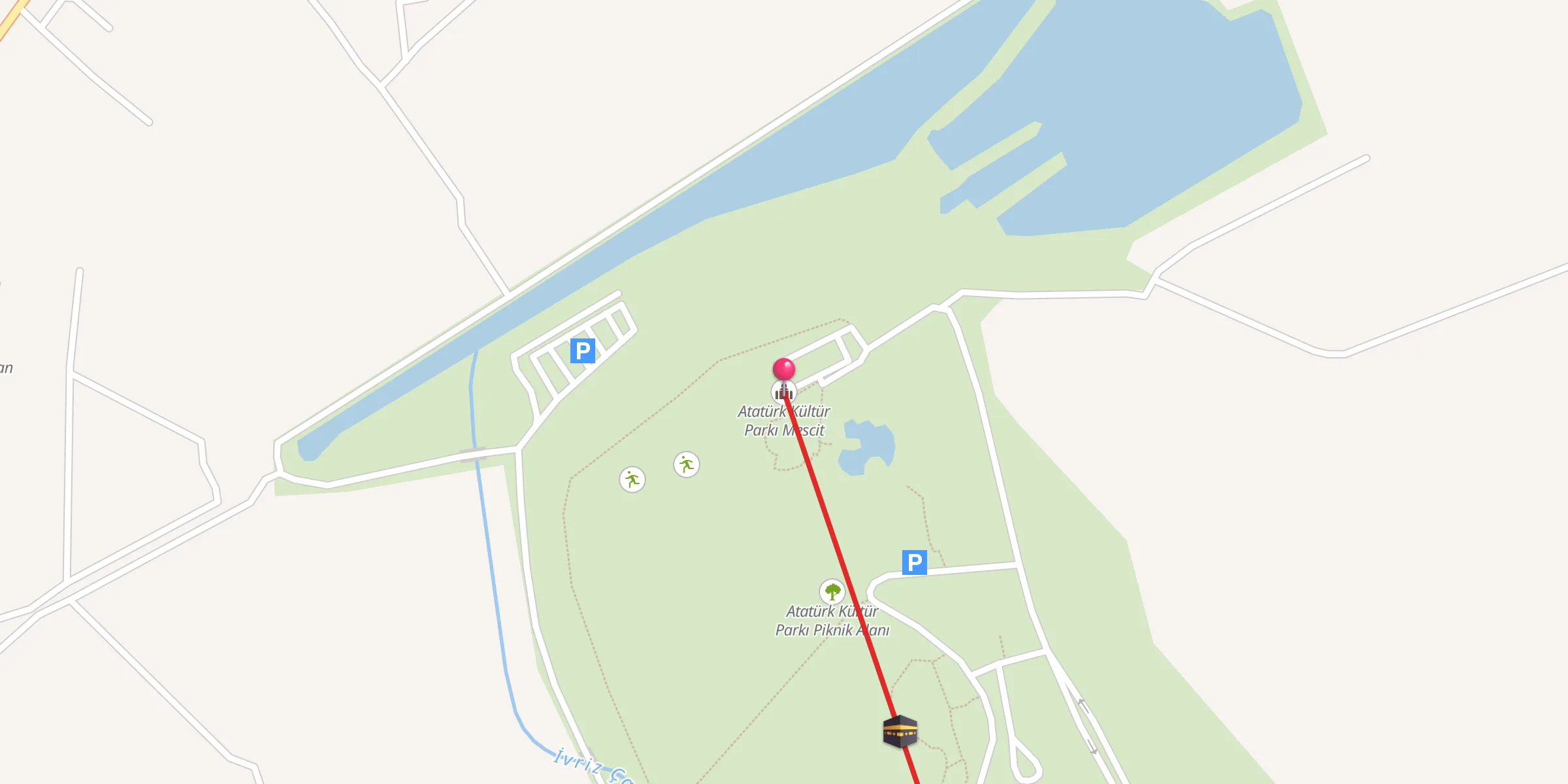Carte de localisation : Atatürk Kültür Parkı Mescit