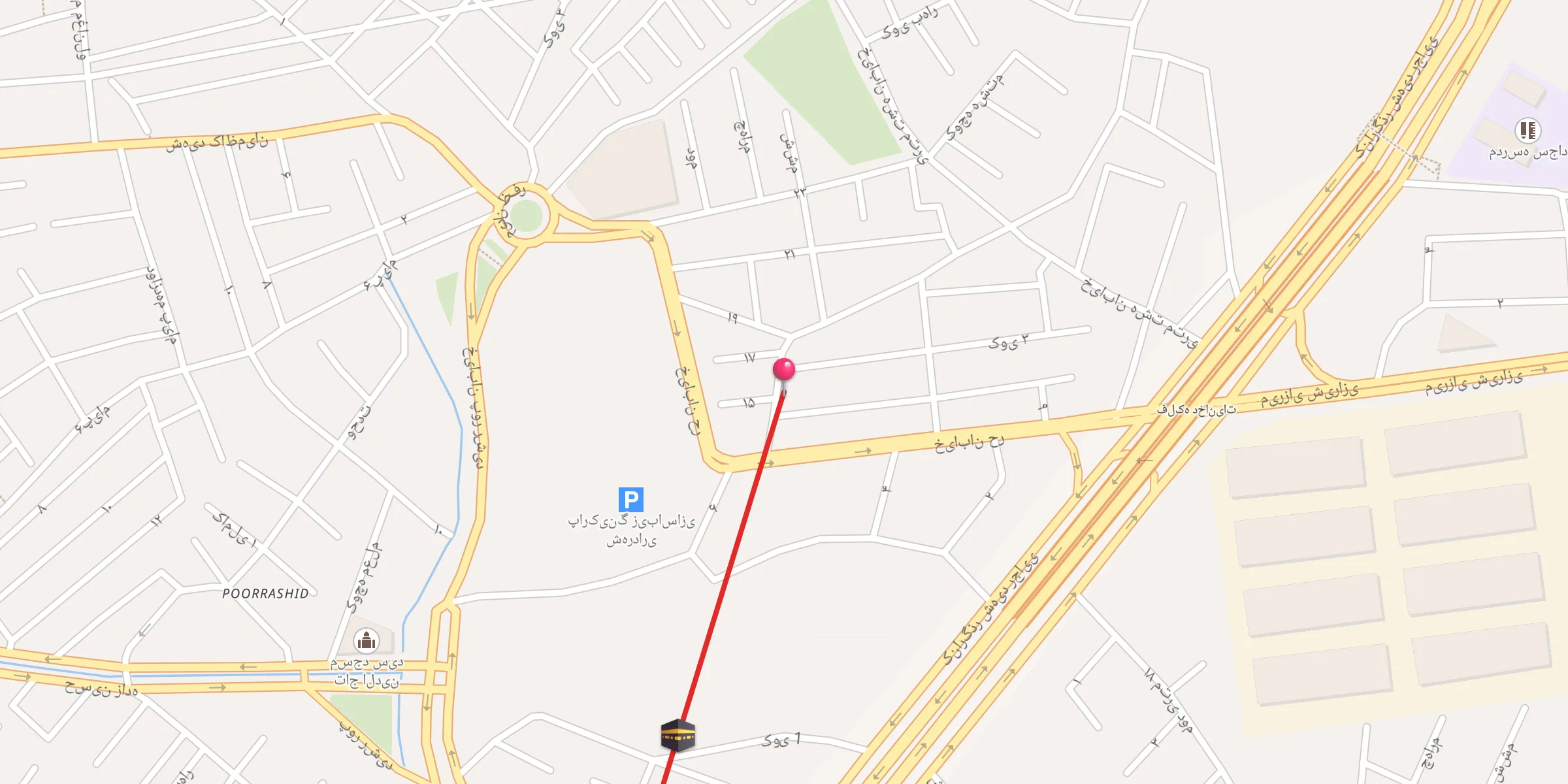 Carte de localisation : مسجد اله اکبر