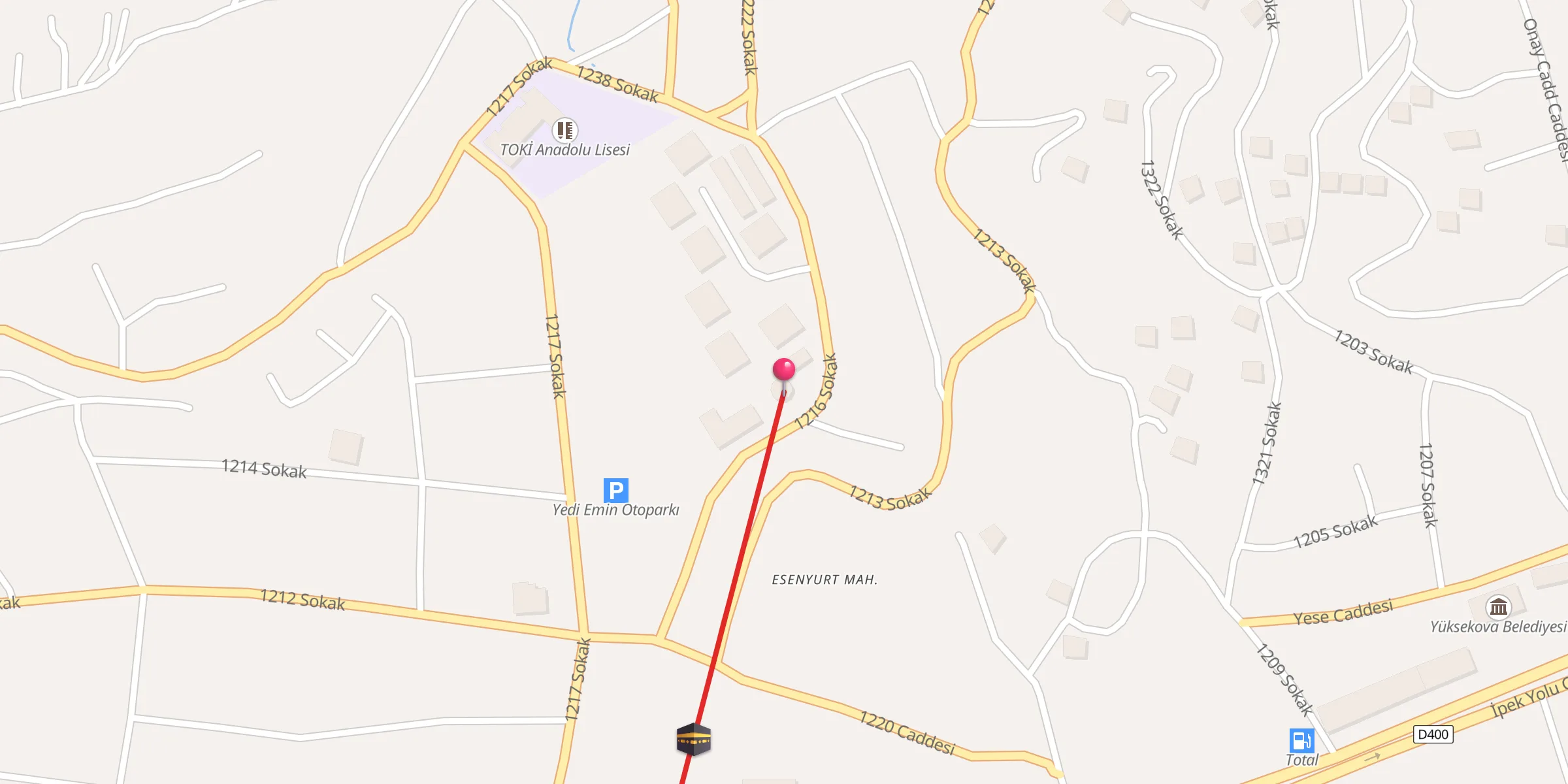 Carte de localisation : Şehit İsmail Öztürkçü Cami