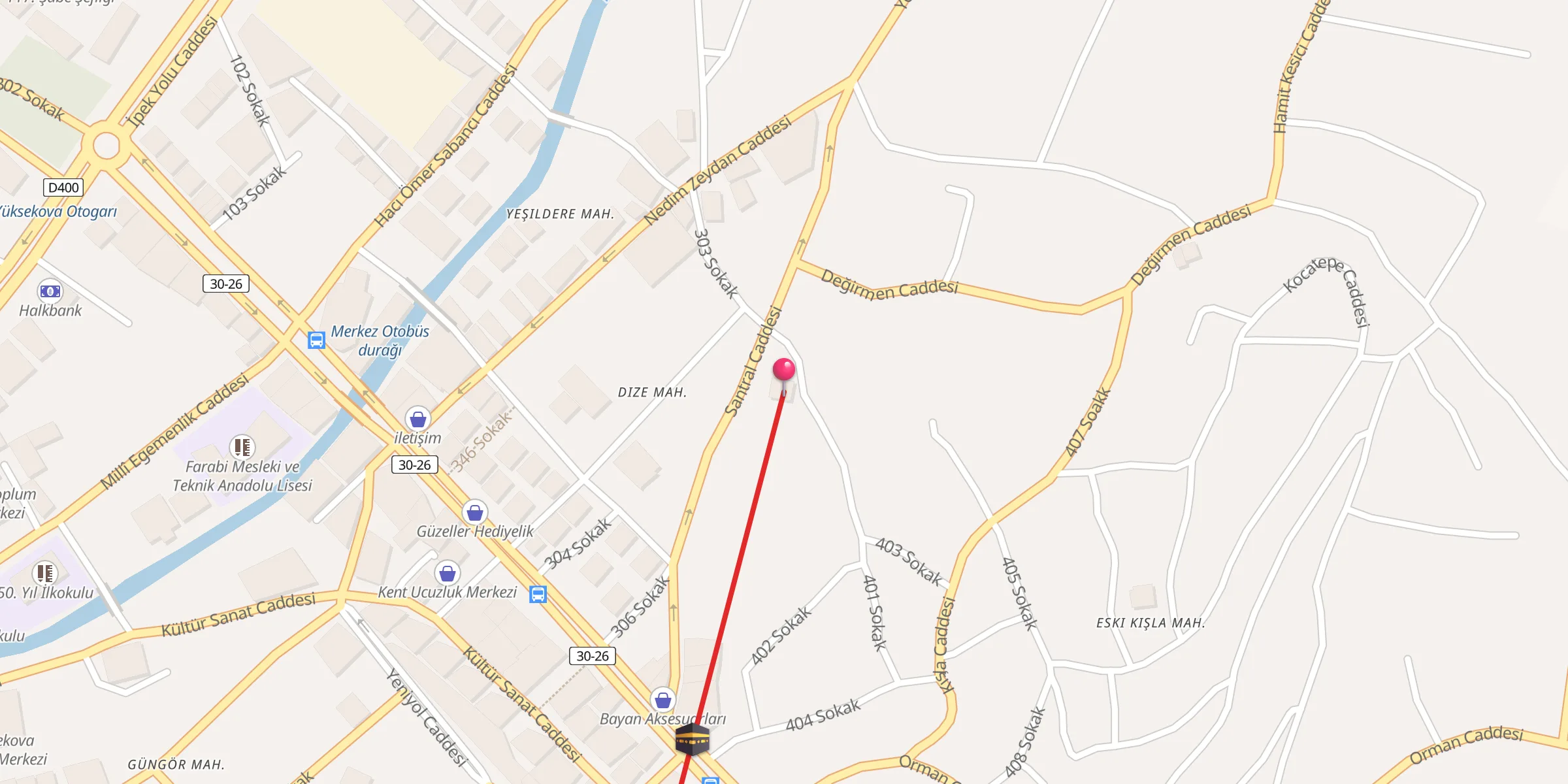 Carte de localisation : H. İskender Cami