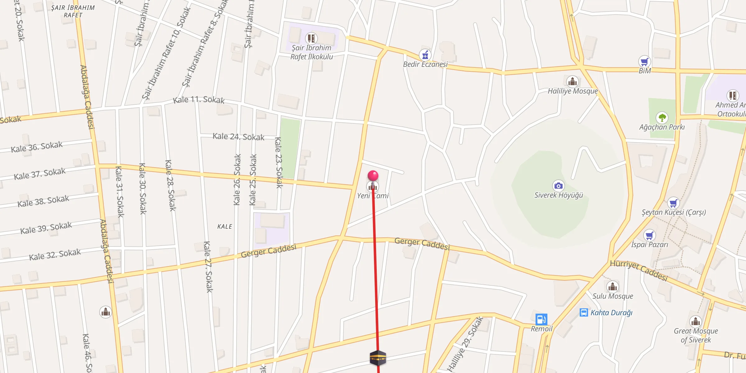Carte de localisation : Yeni Cami