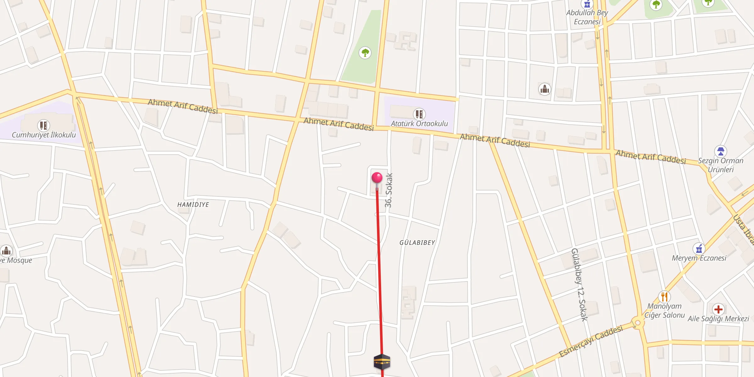 Carte de localisation : İhlasiye Camii