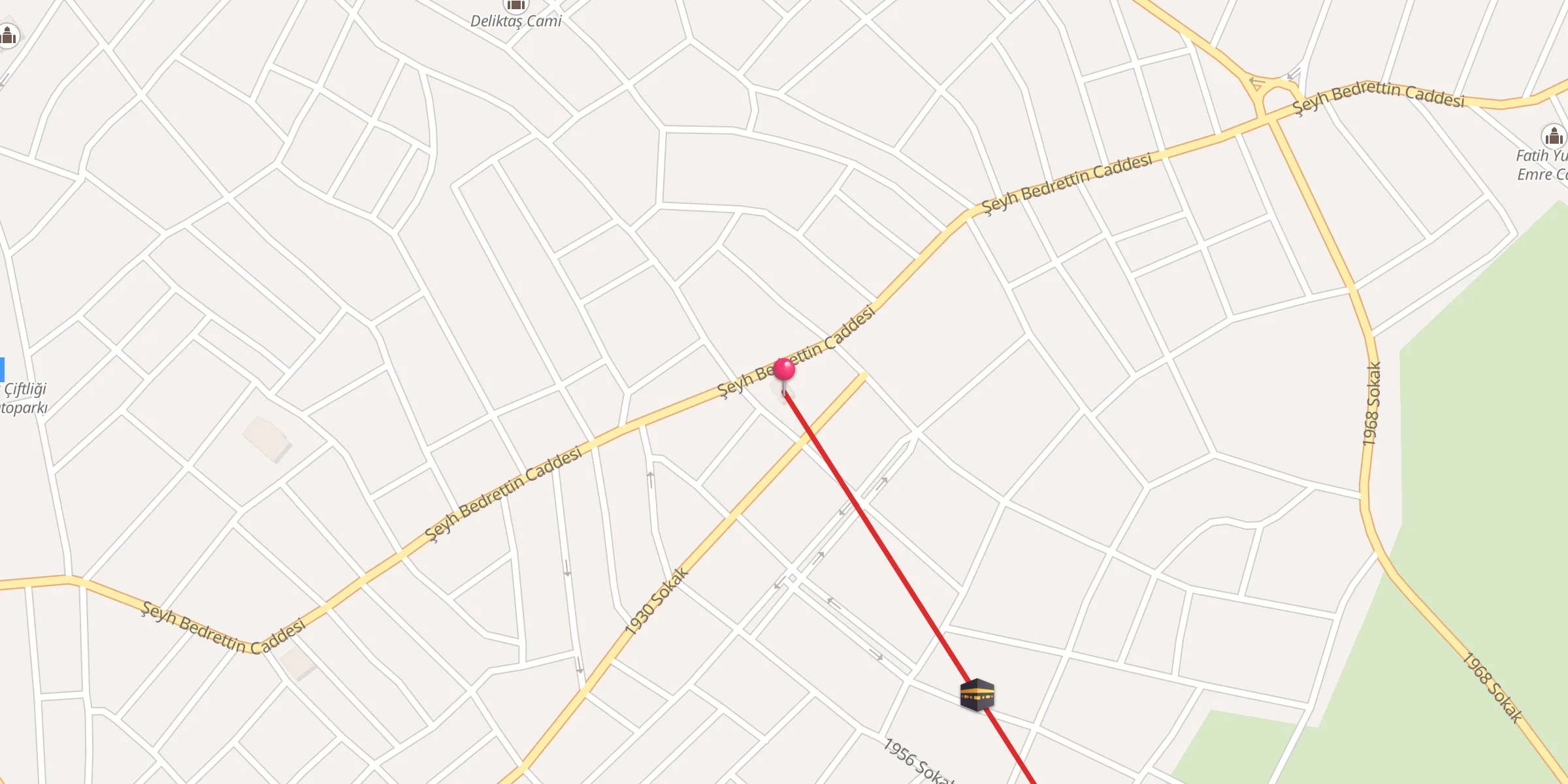 Carte de localisation : Boyacıoğlu Cami