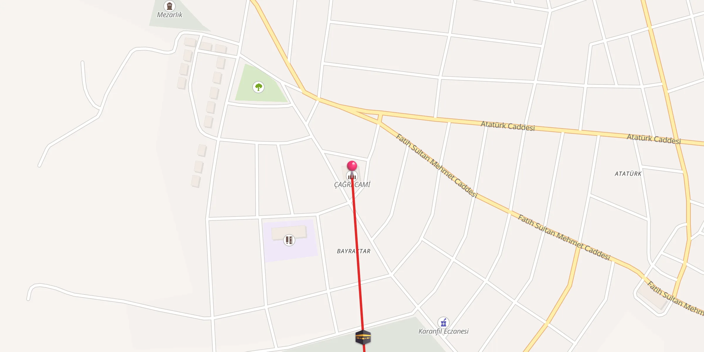 Carte de localisation : ÇAĞRI CAMİ