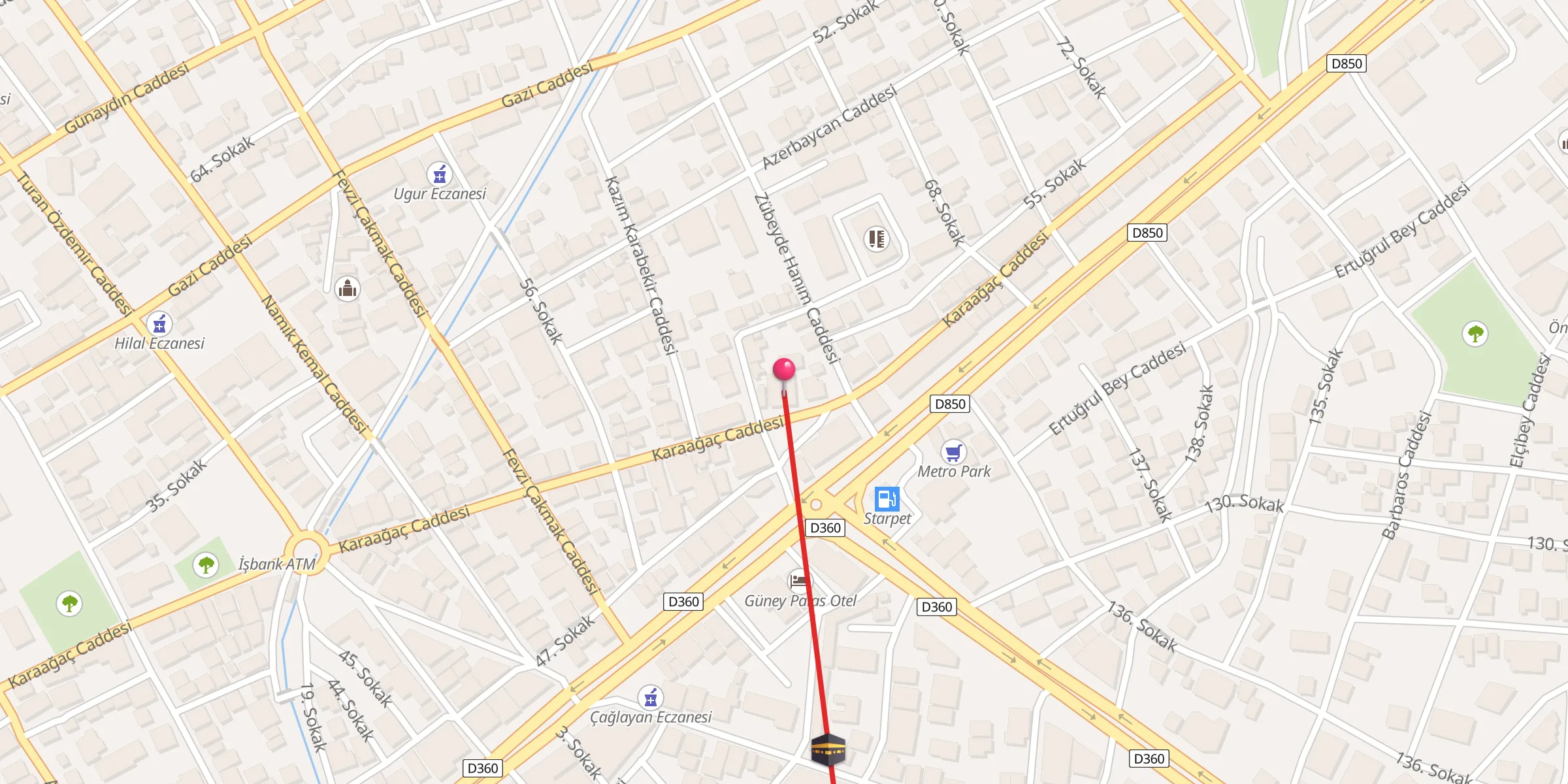 Carte de localisation : Yeni Cami