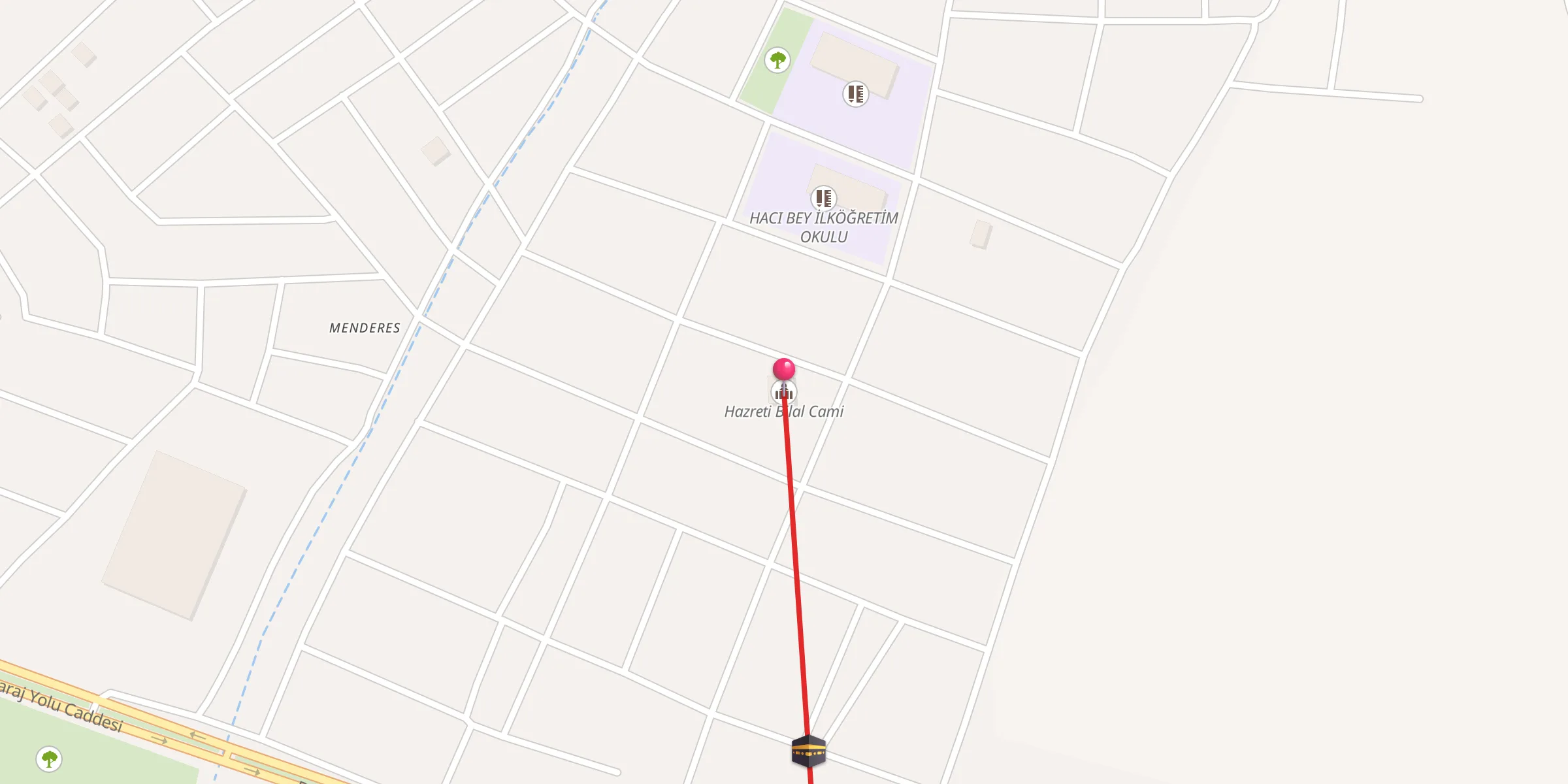 Carte de localisation : Hazreti Bilal Cami