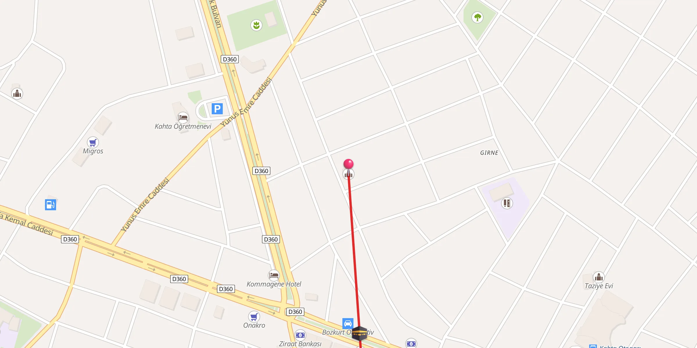 Carte de localisation : Mosquée