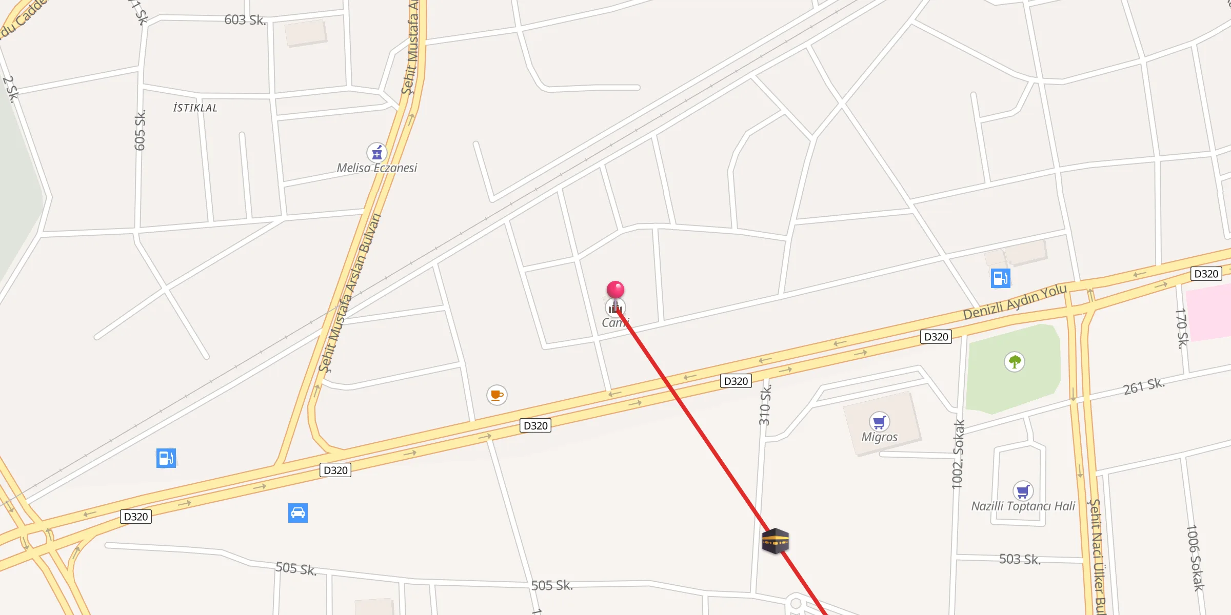 Carte de localisation : Cami