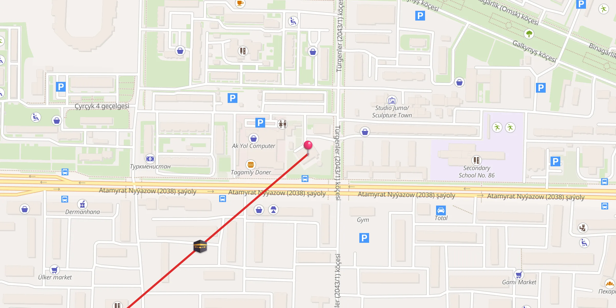 Carte de localisation : Hezreti Osman Metjit