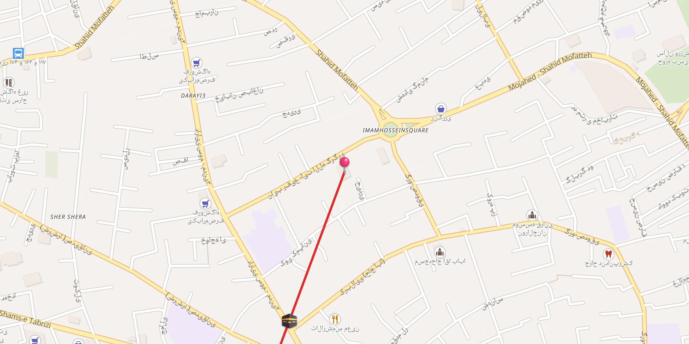 Carte de localisation : حاج میری قاسم آقاگرگری