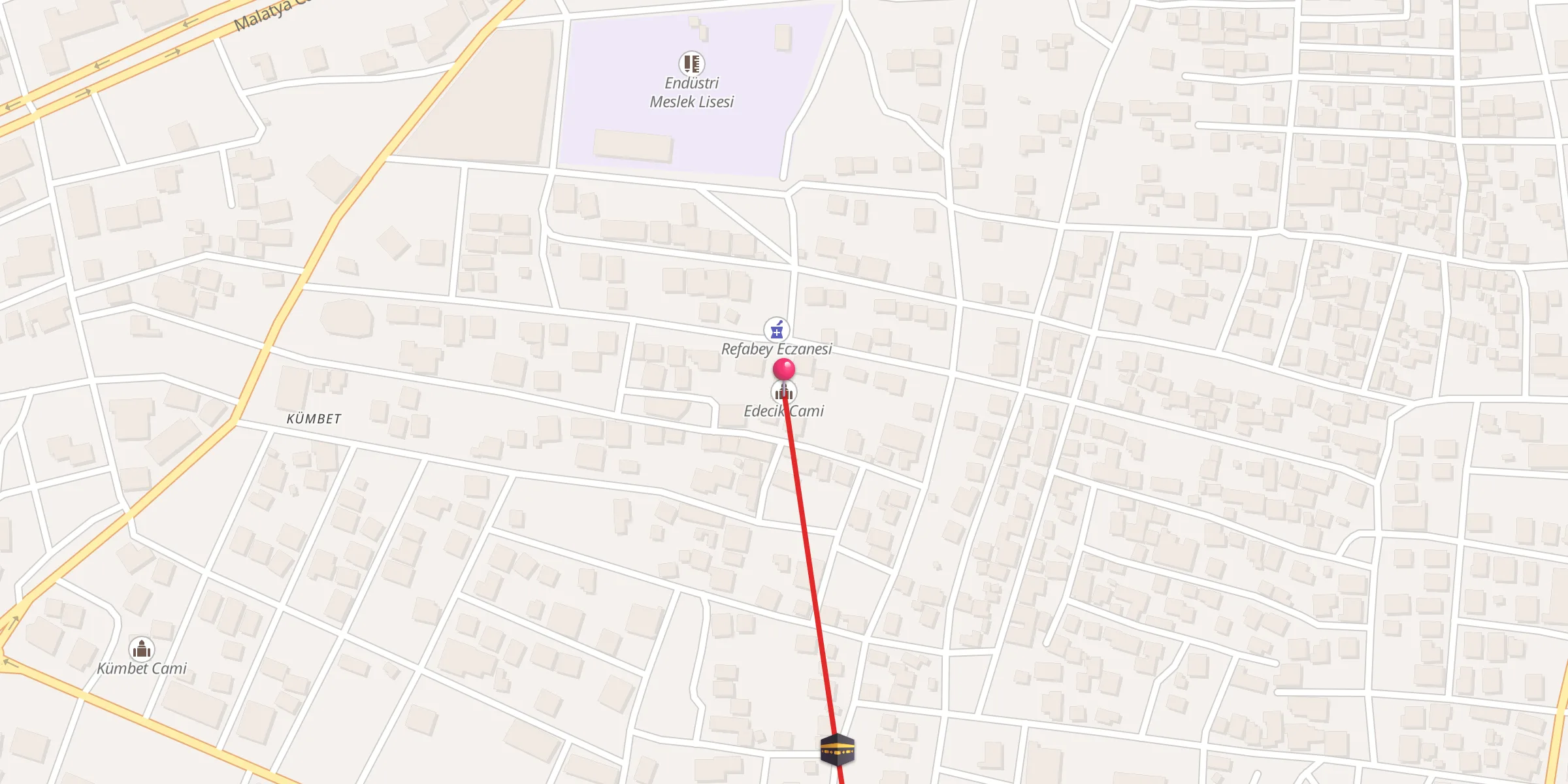 Carte de localisation : Edecik Cami