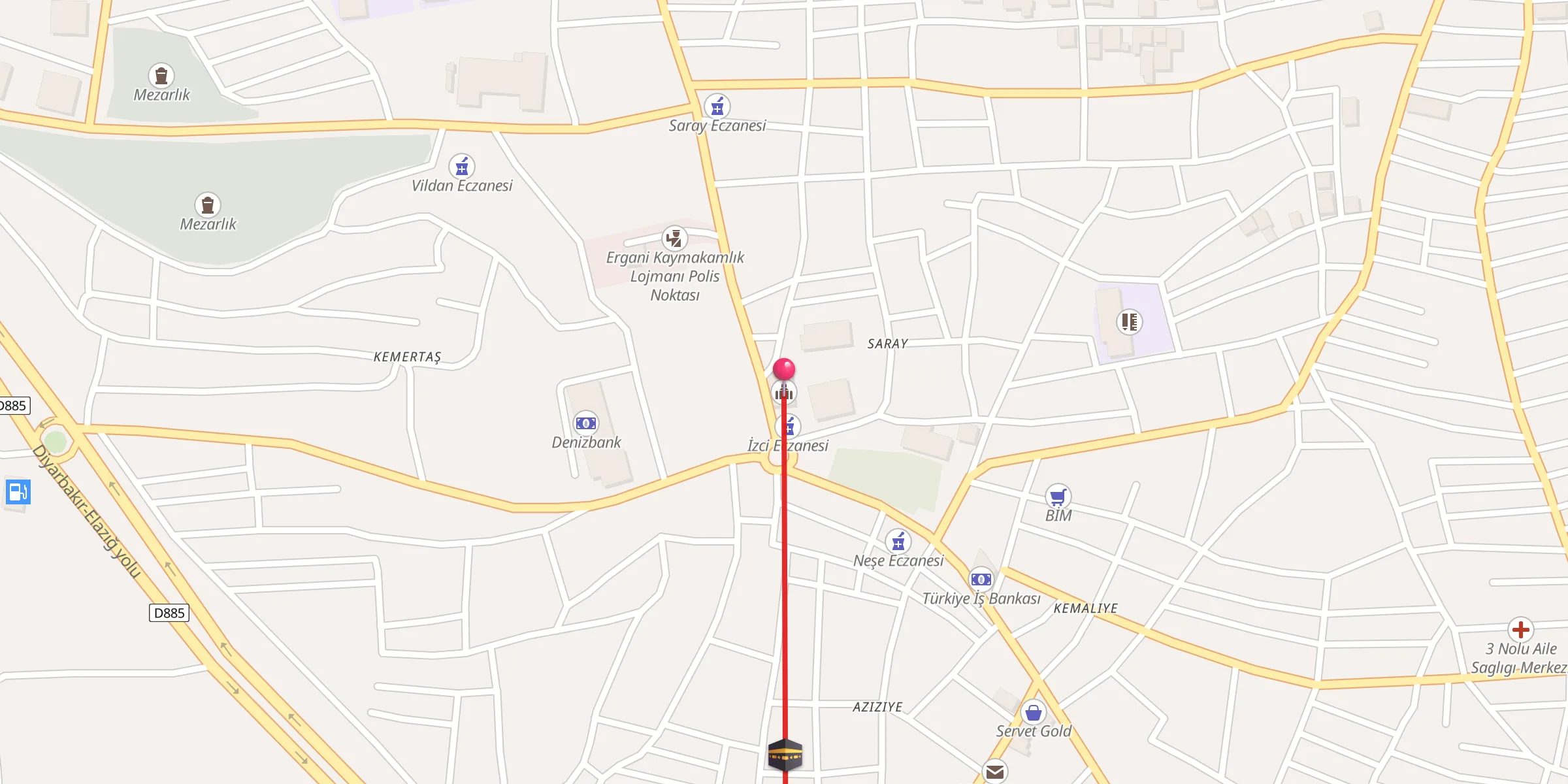 Carte de localisation : Mosquée