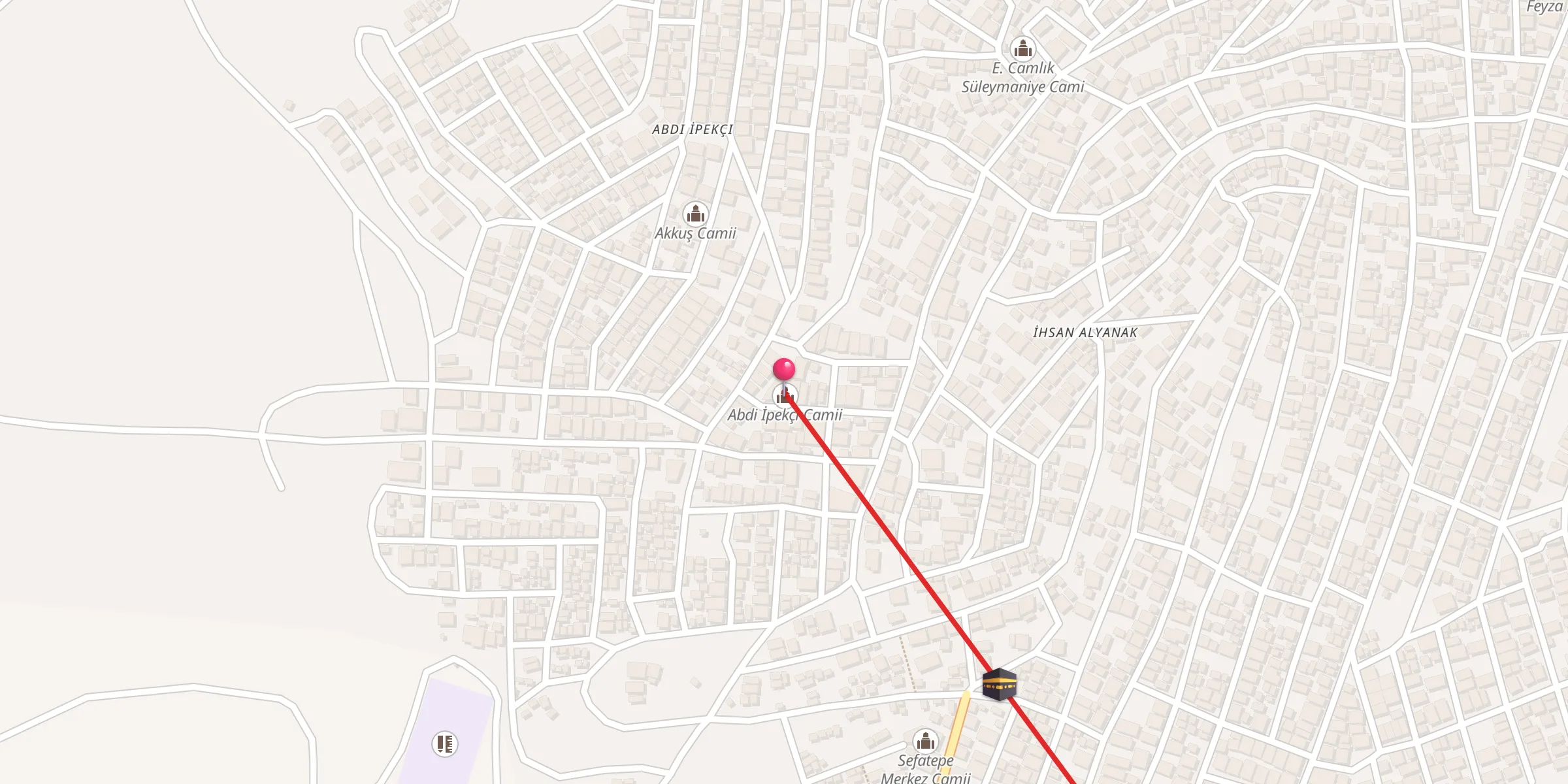 Carte de localisation : Abdi İpekçi Camii