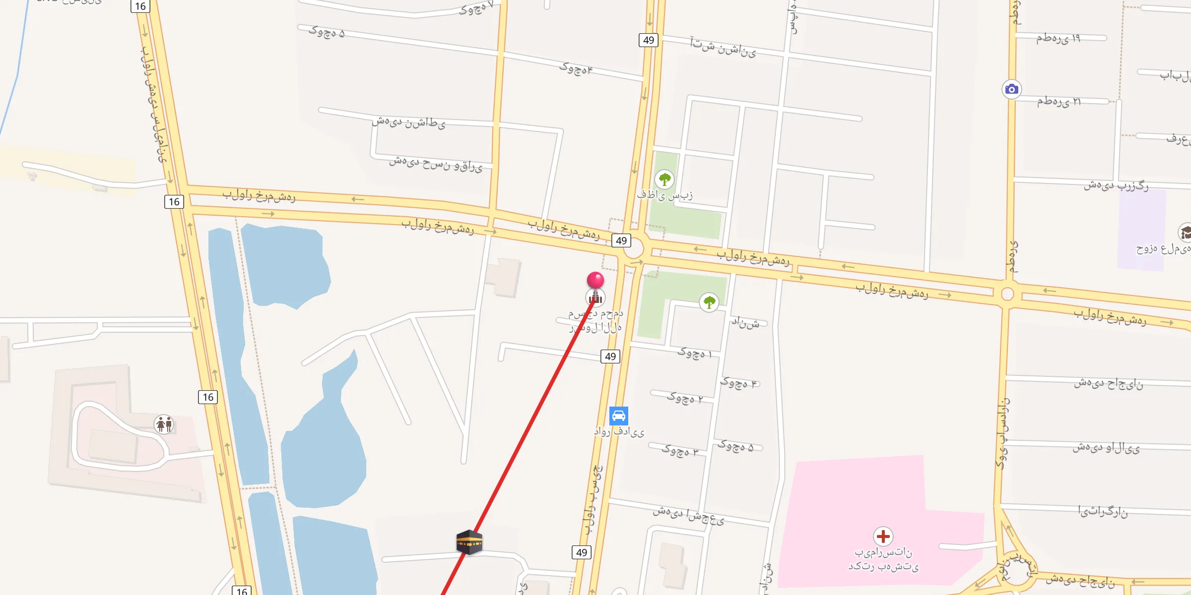 Carte de localisation : مسجد محمد رسول الله