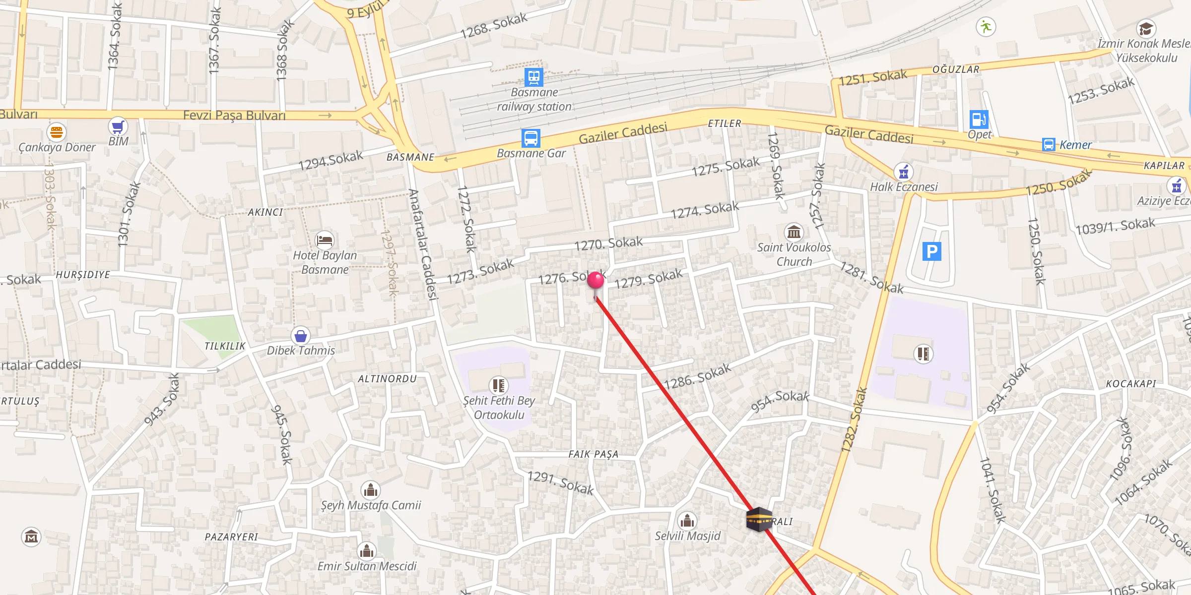 Carte de localisation : Abdullah Efendi Camii