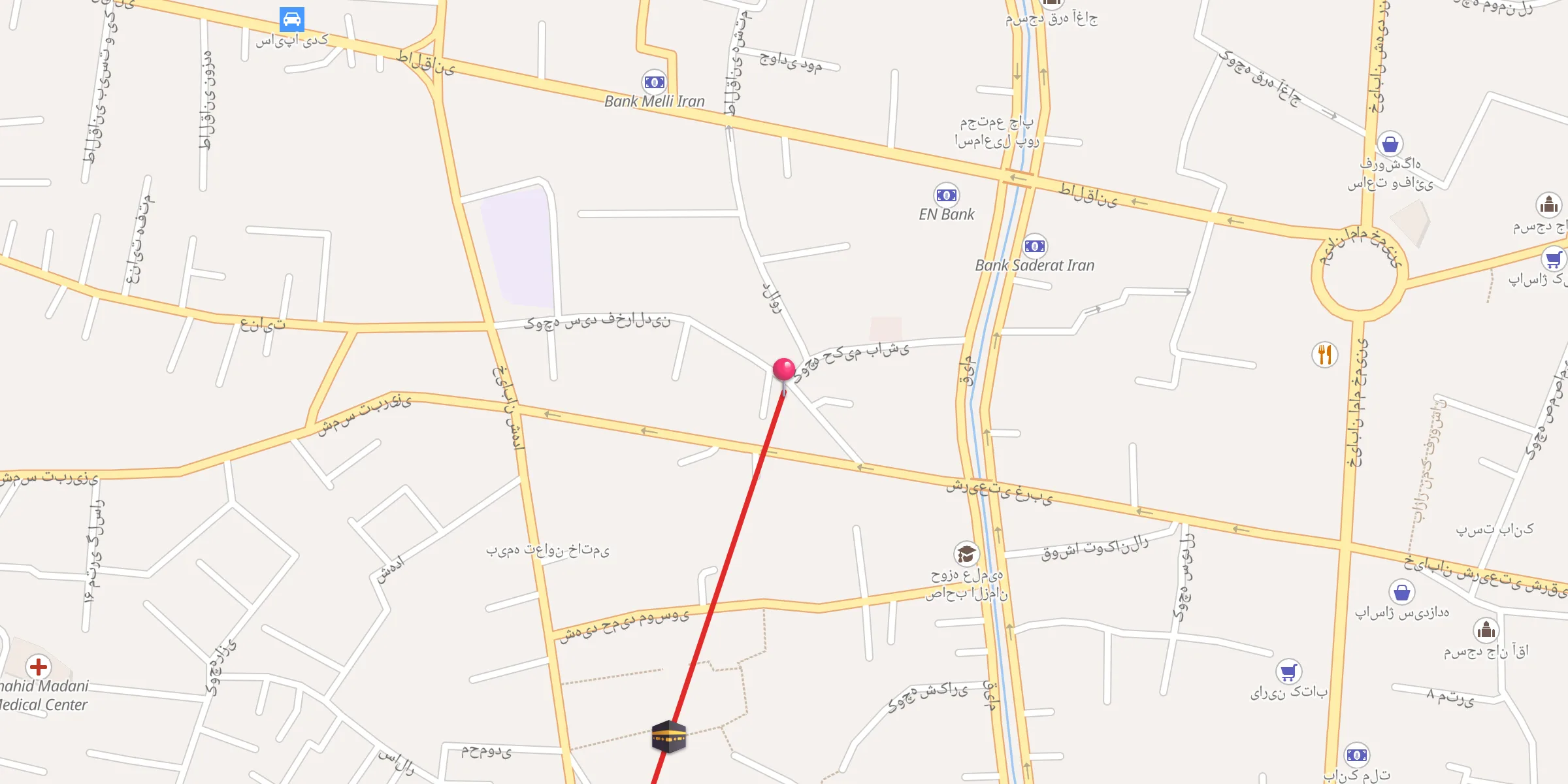Carte de localisation : مسجد سید فخرالدین