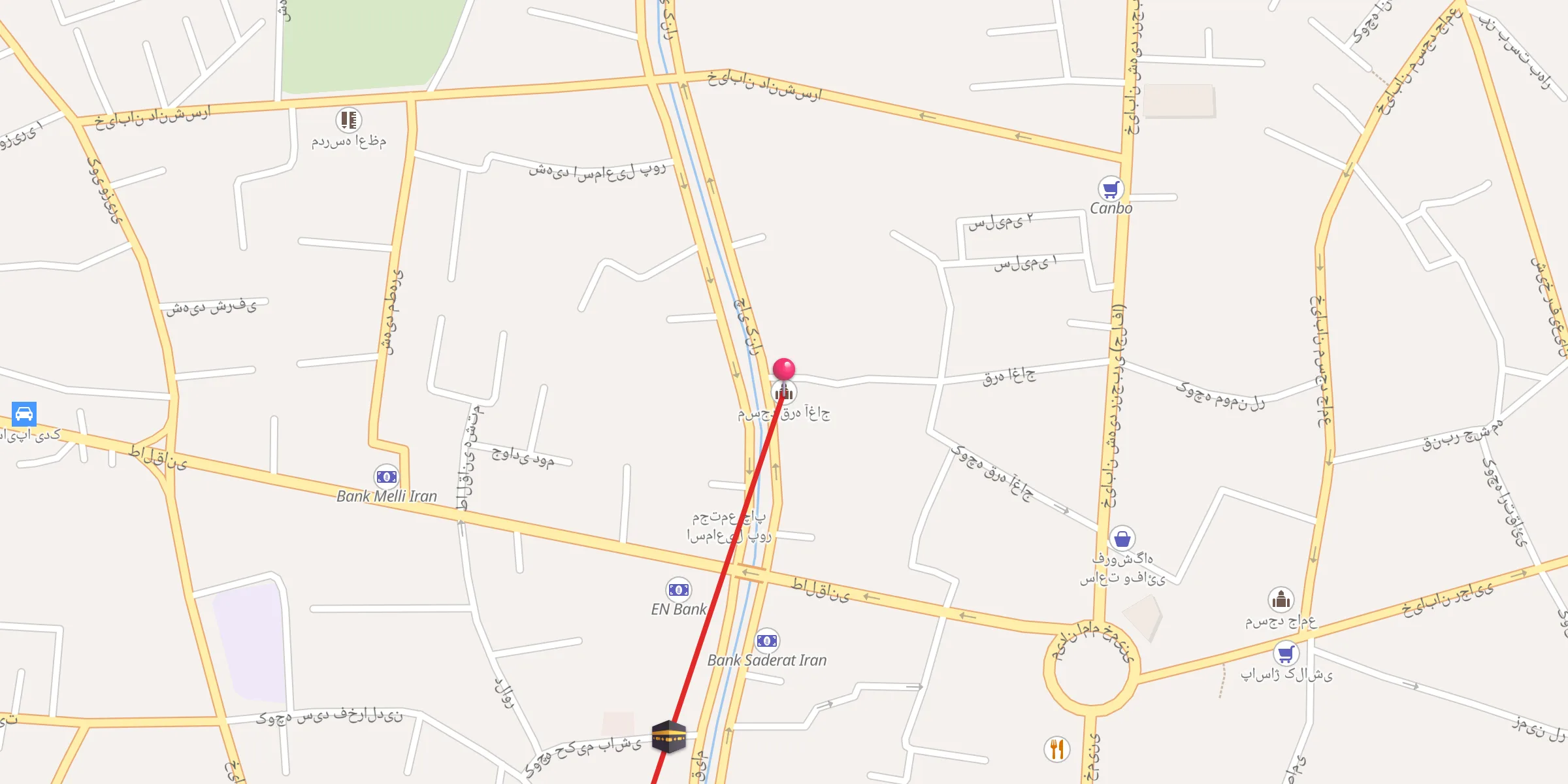 Carte de localisation : مسجد قره آغاج
