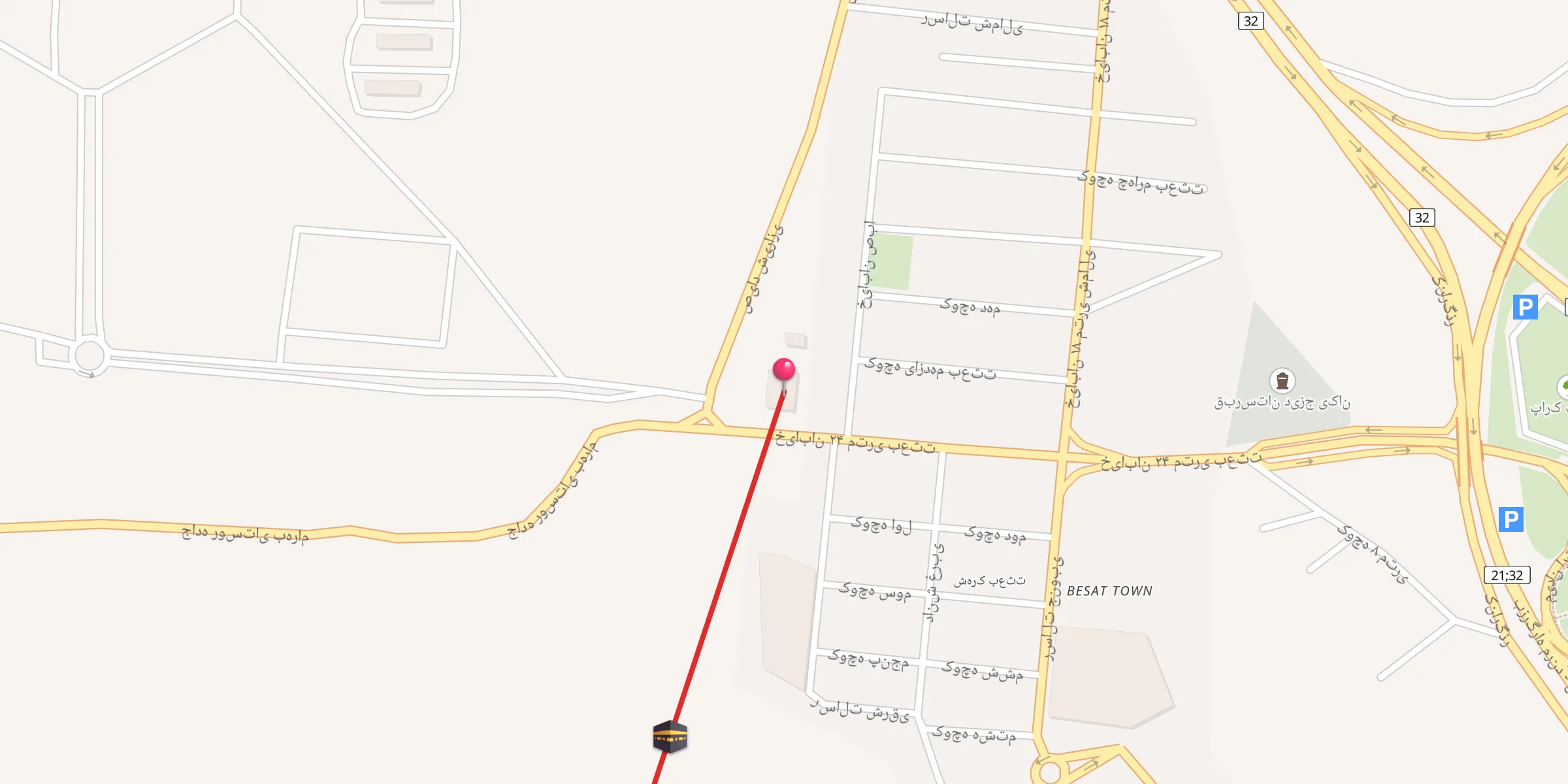 Carte de localisation : مسجد امام رضا ع