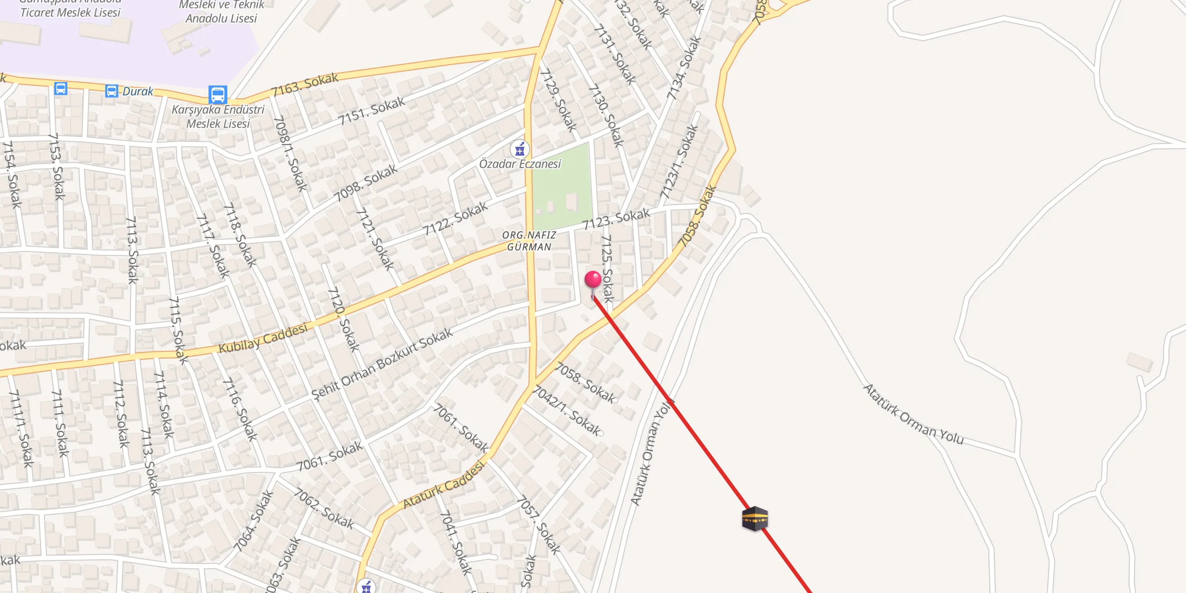 Carte de localisation : Ayan Mustafa Cami