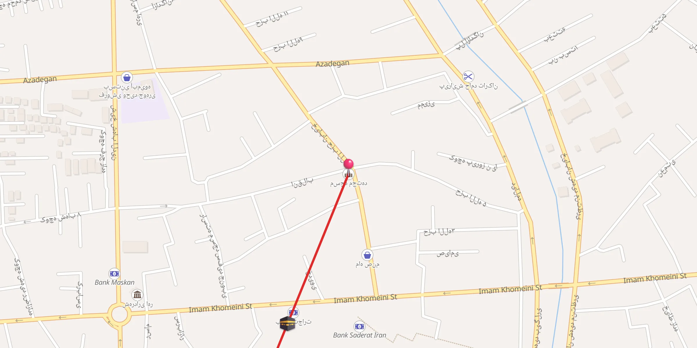 Carte de localisation : مسجد مجتهد