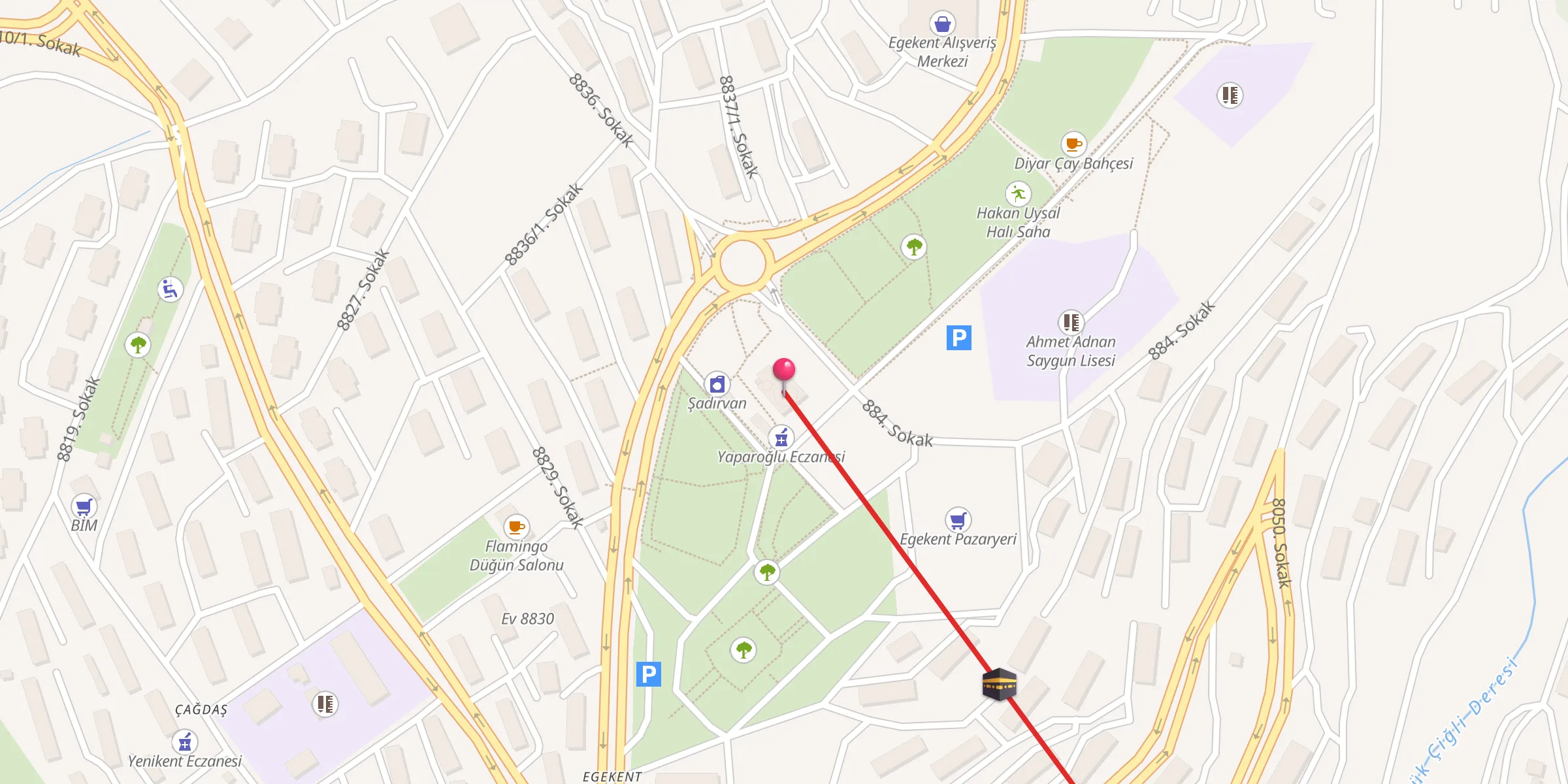 Carte de localisation : Egekent Camisi
