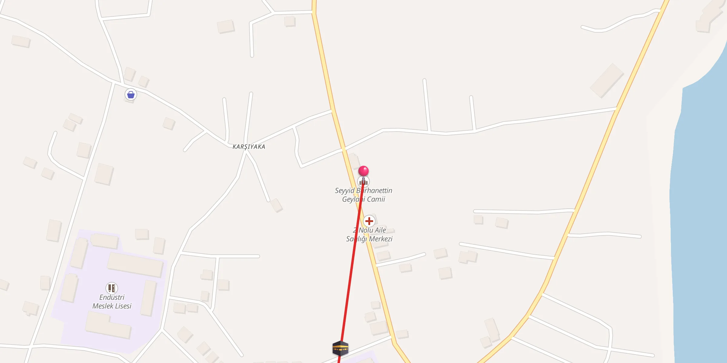 Carte de localisation : Seyyid Burhanettin Geylani Camii