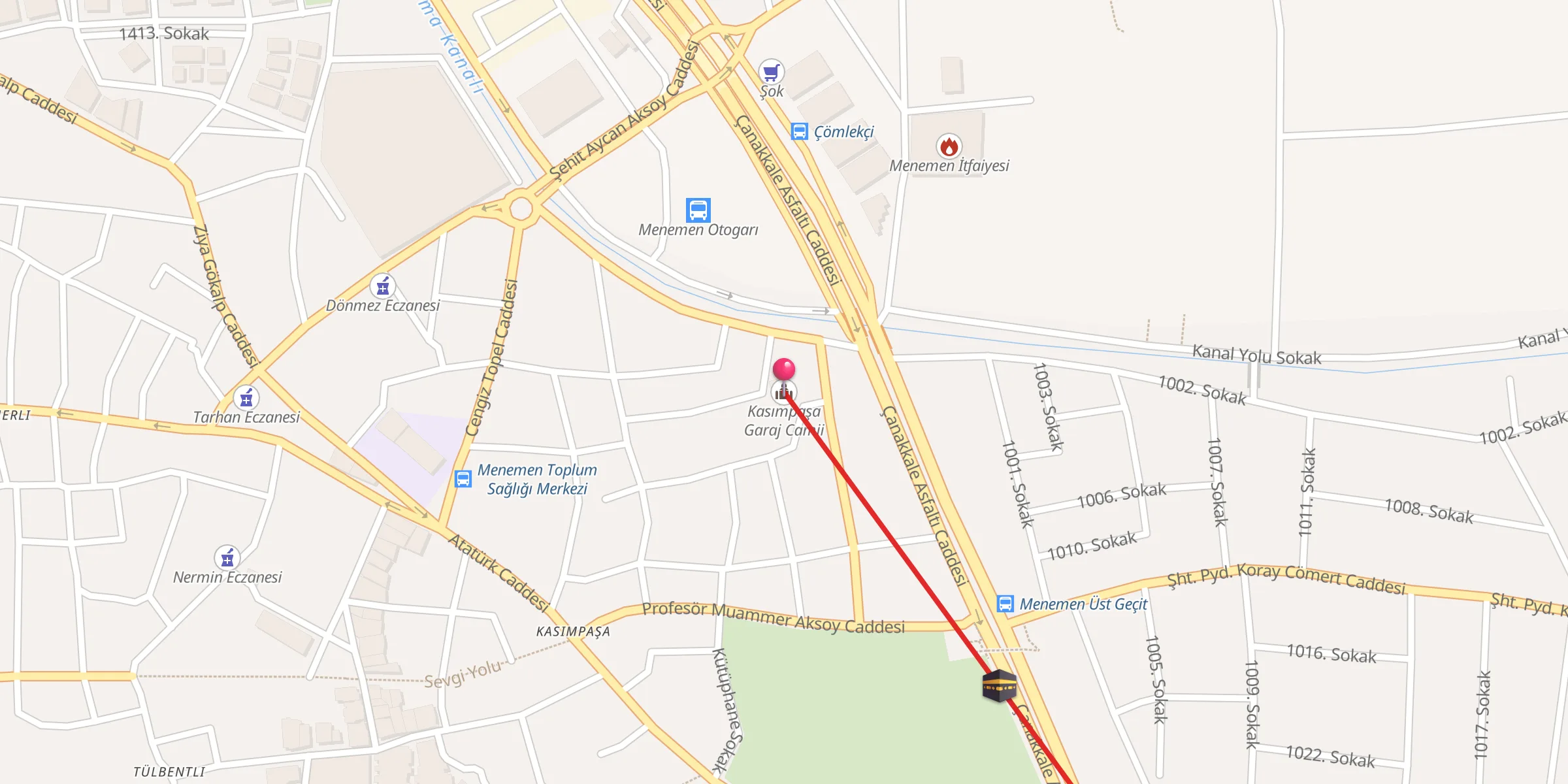 Carte de localisation : Kasımpaşa Garaj Camii