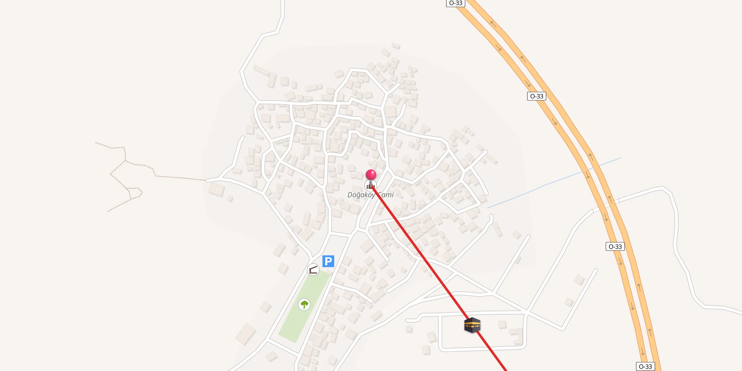 Carte de localisation : Doğaköy Cami