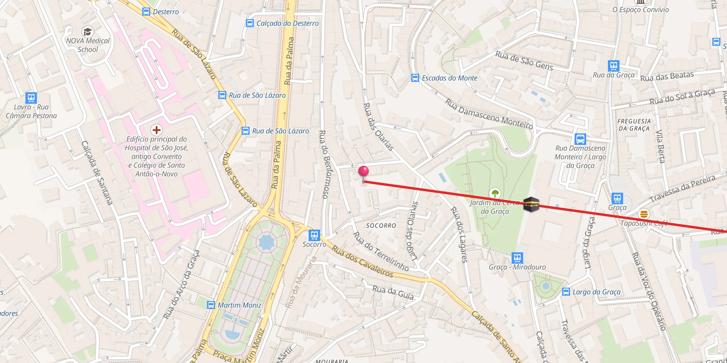 Carte de localisation : Mesquita Baitul Mukarram