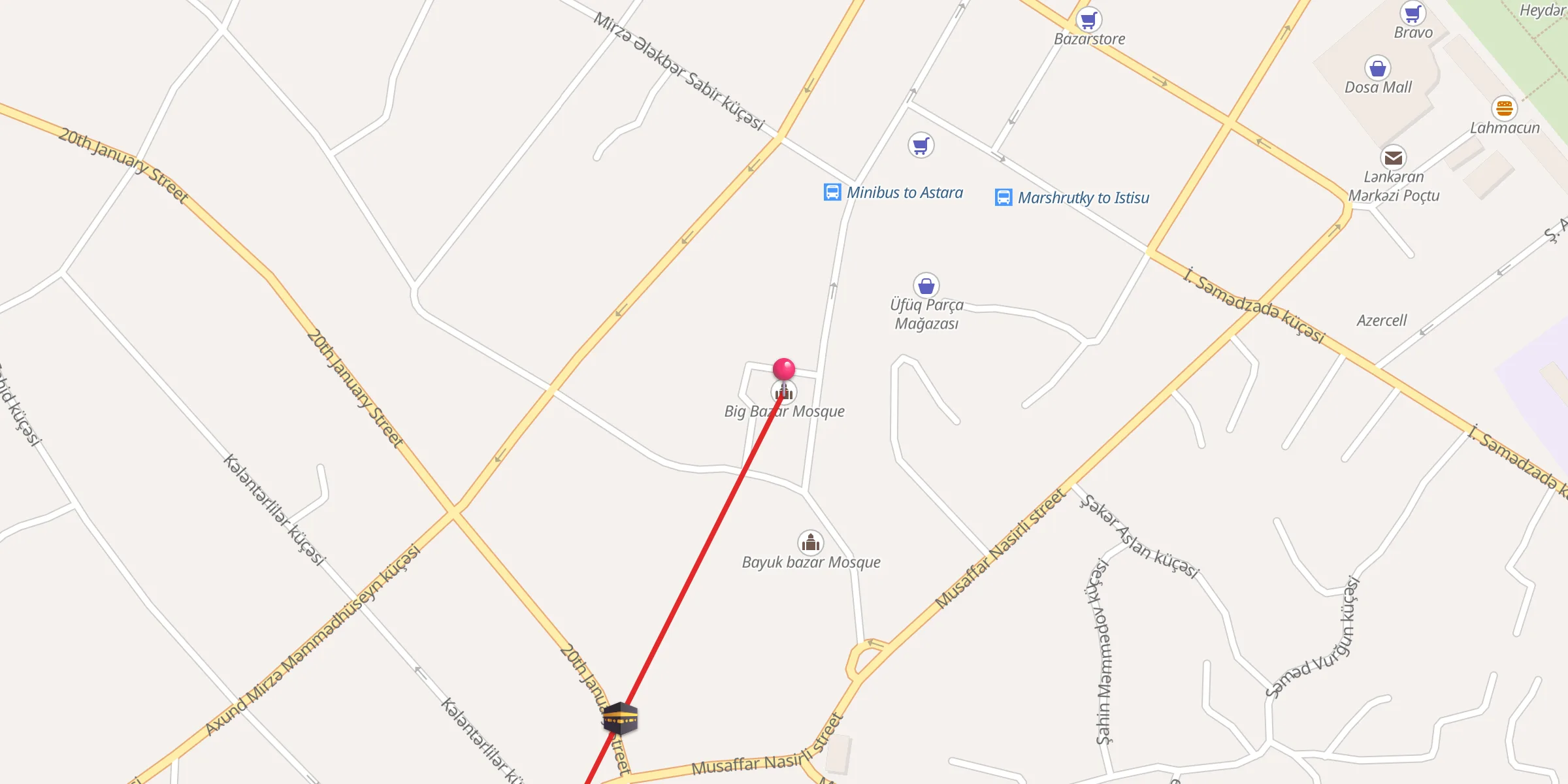 Carte de localisation : Big Bazar Mosque
