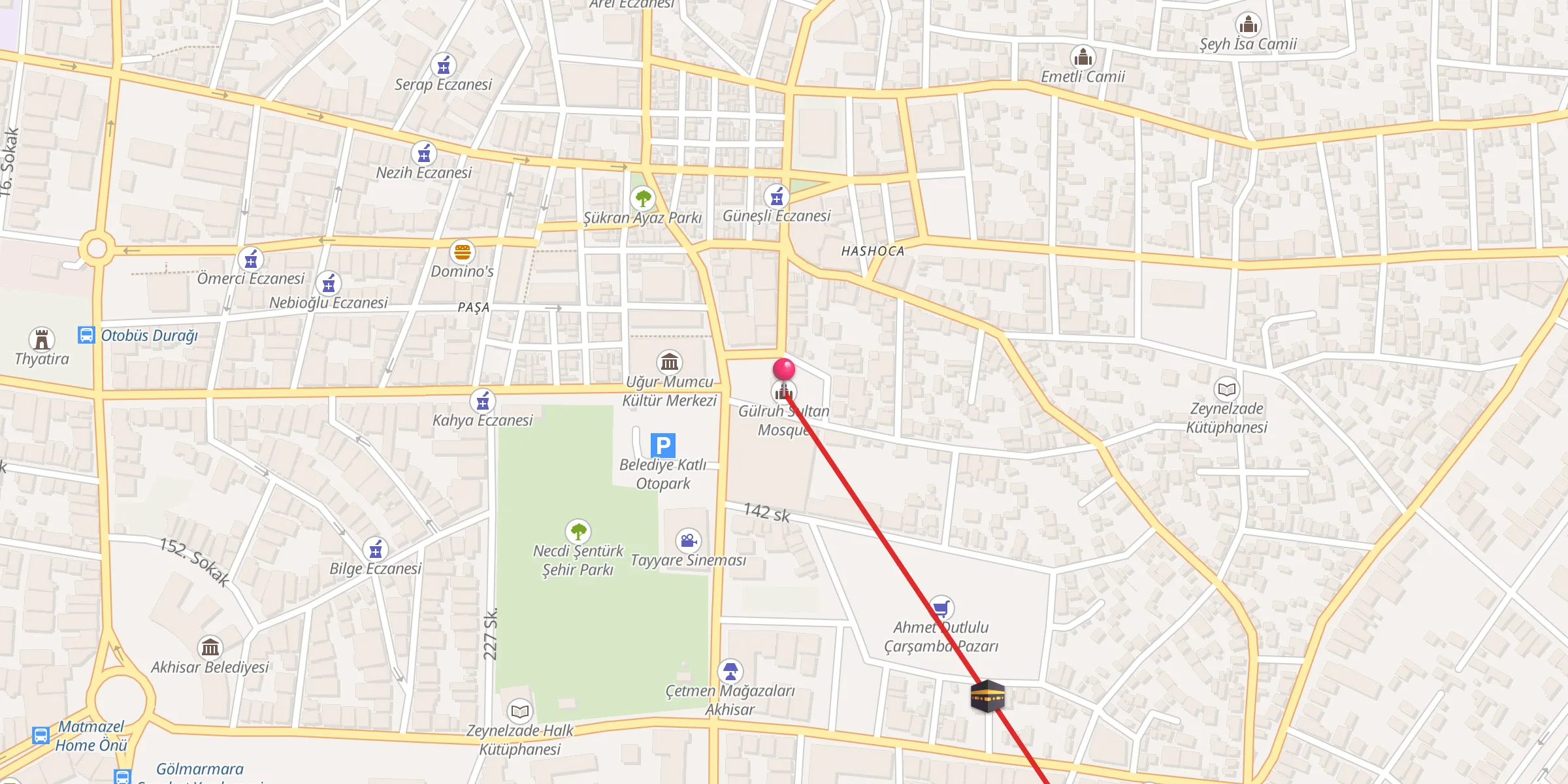 Carte de localisation : Yeni Cami