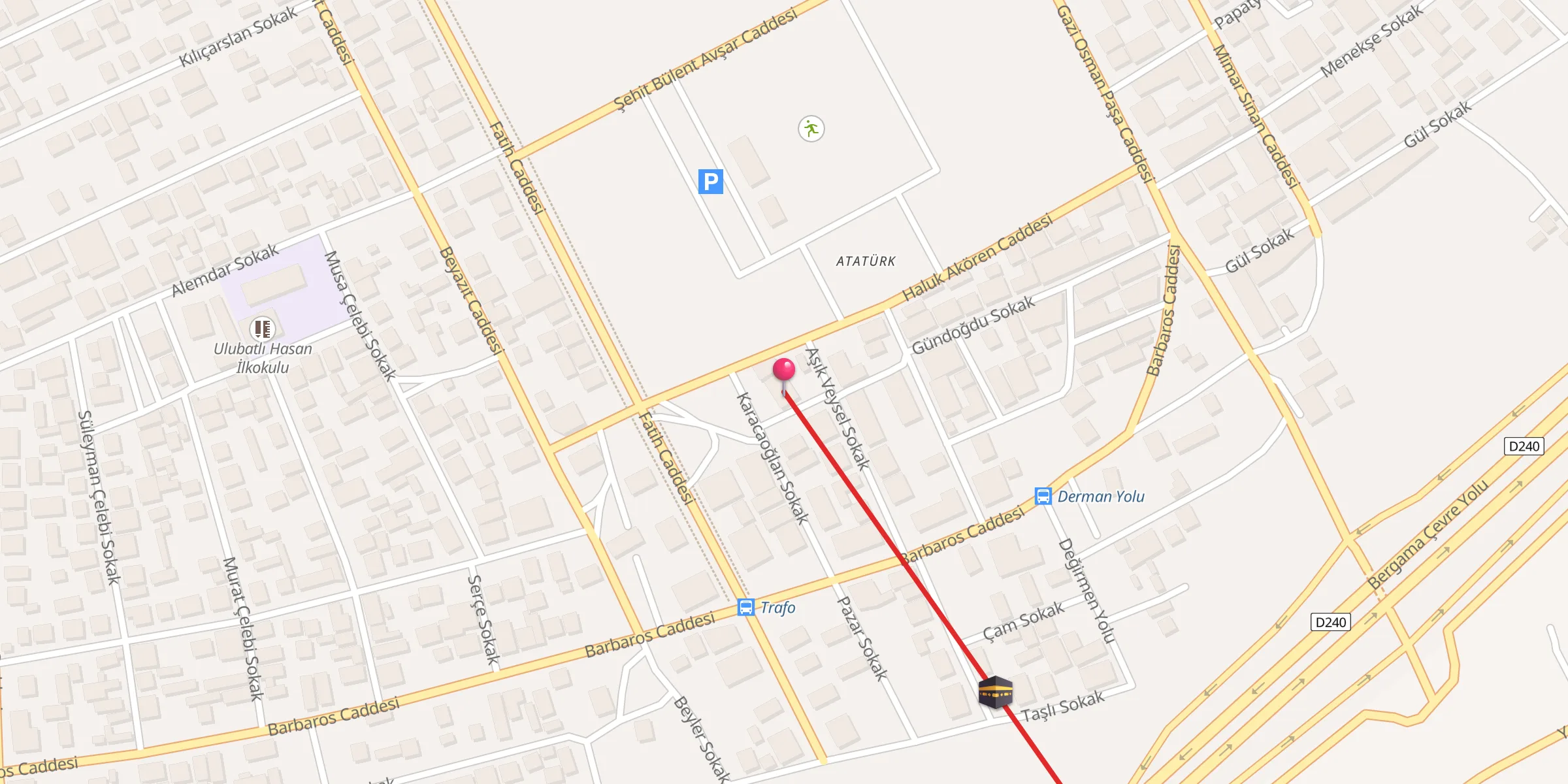 Carte de localisation : Yunus Emre Cami
