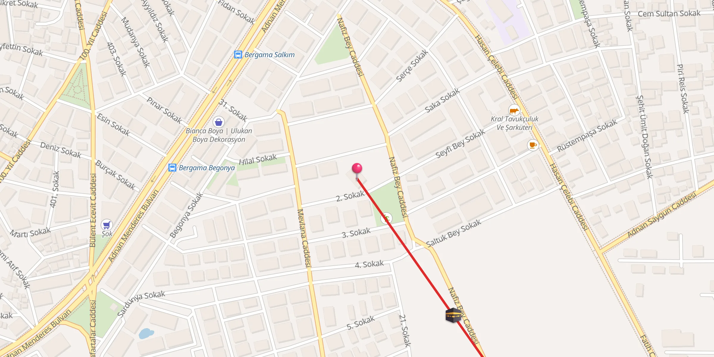 Carte de localisation : Abdullah Efendi Cami
