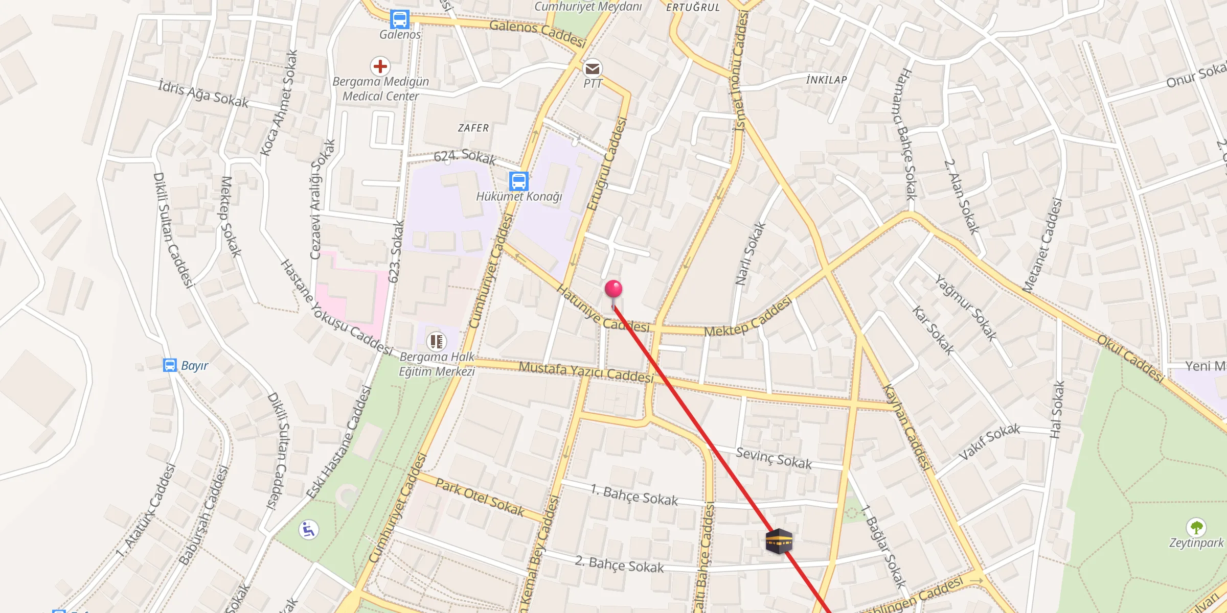 Carte de localisation : Hatuniye Cami