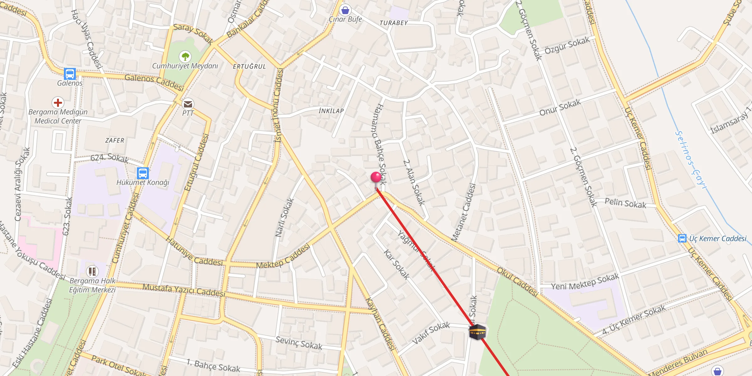 Carte de localisation : Osmanlar Cami