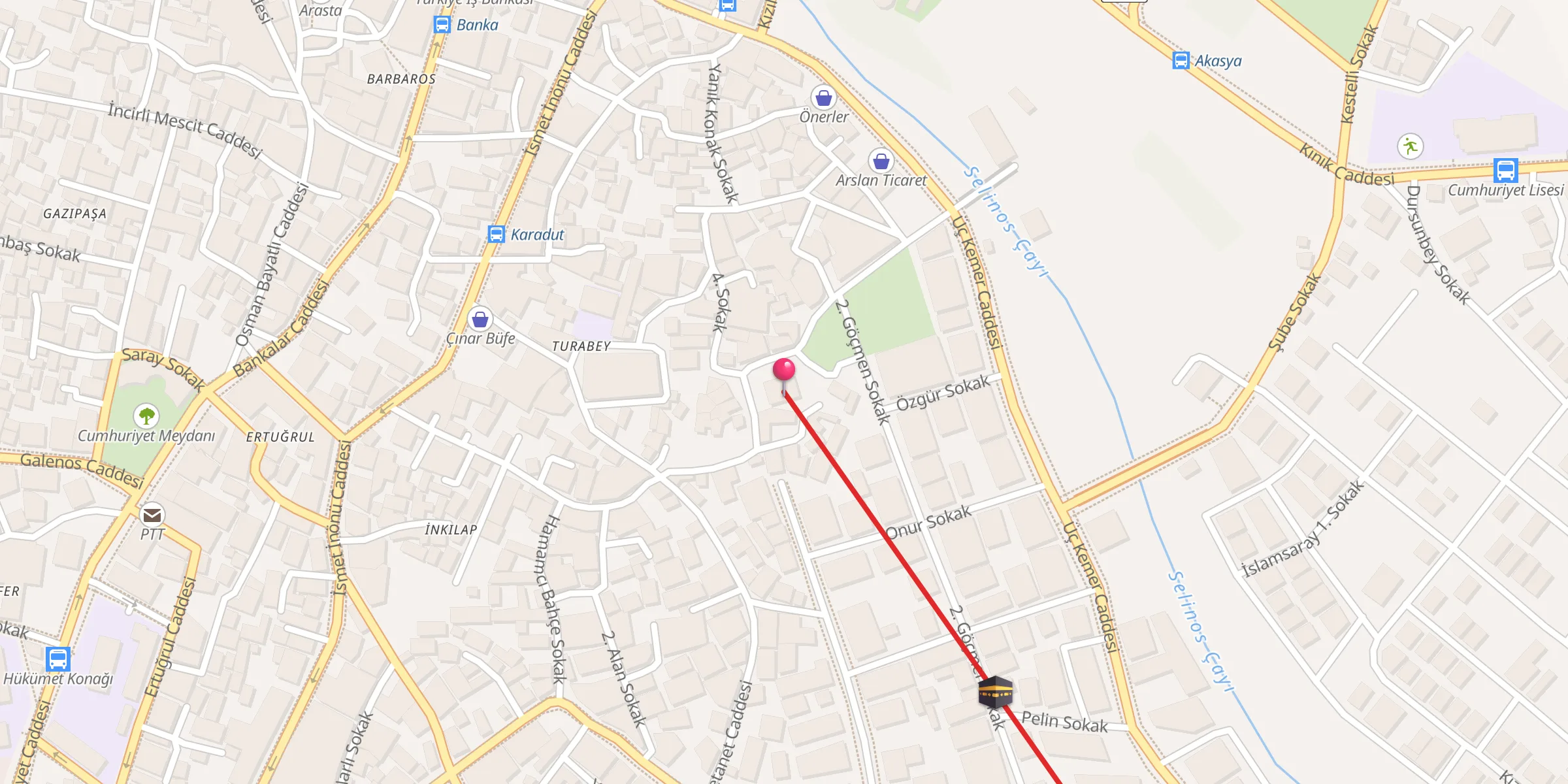 Carte de localisation : Emir Sultan Cami