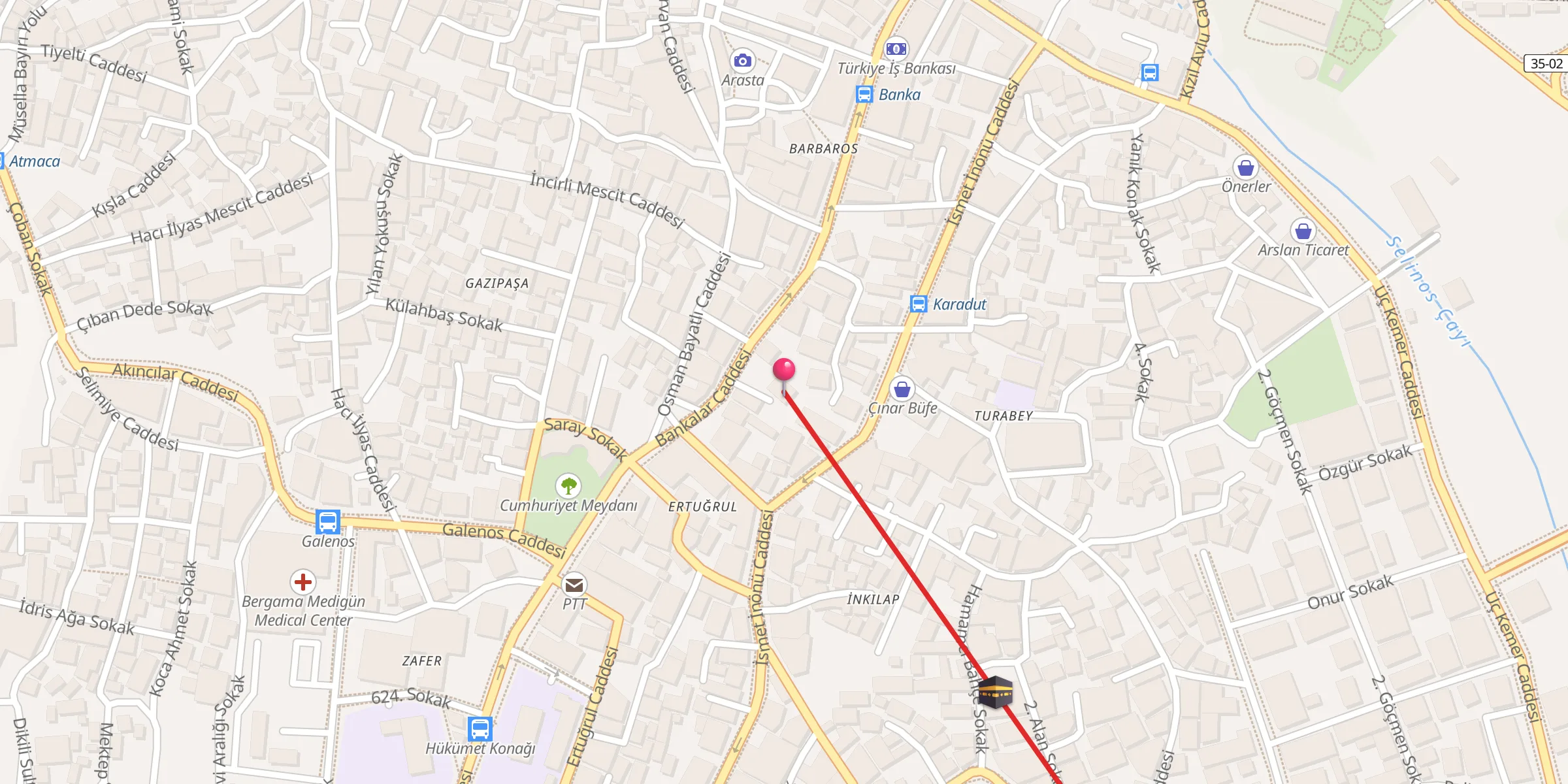 Carte de localisation : Yeni Cami