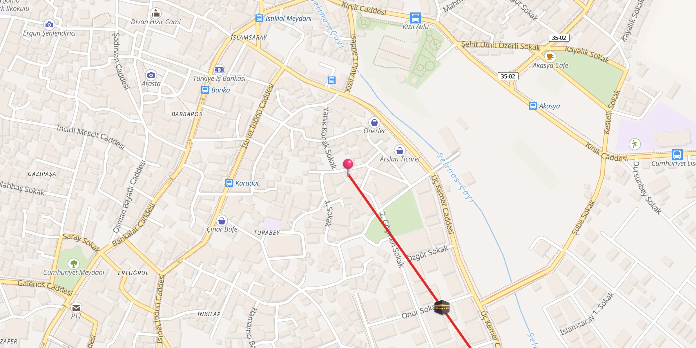 Carte de localisation : Hoca Sinan Cami